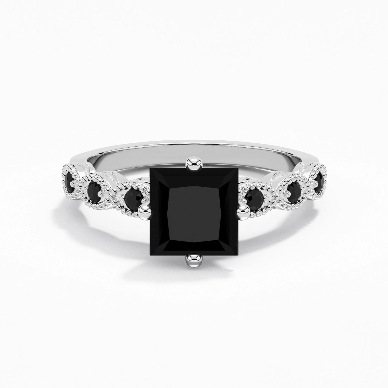 925 Sterling Silver Cubic Zirconia Engagement Ring