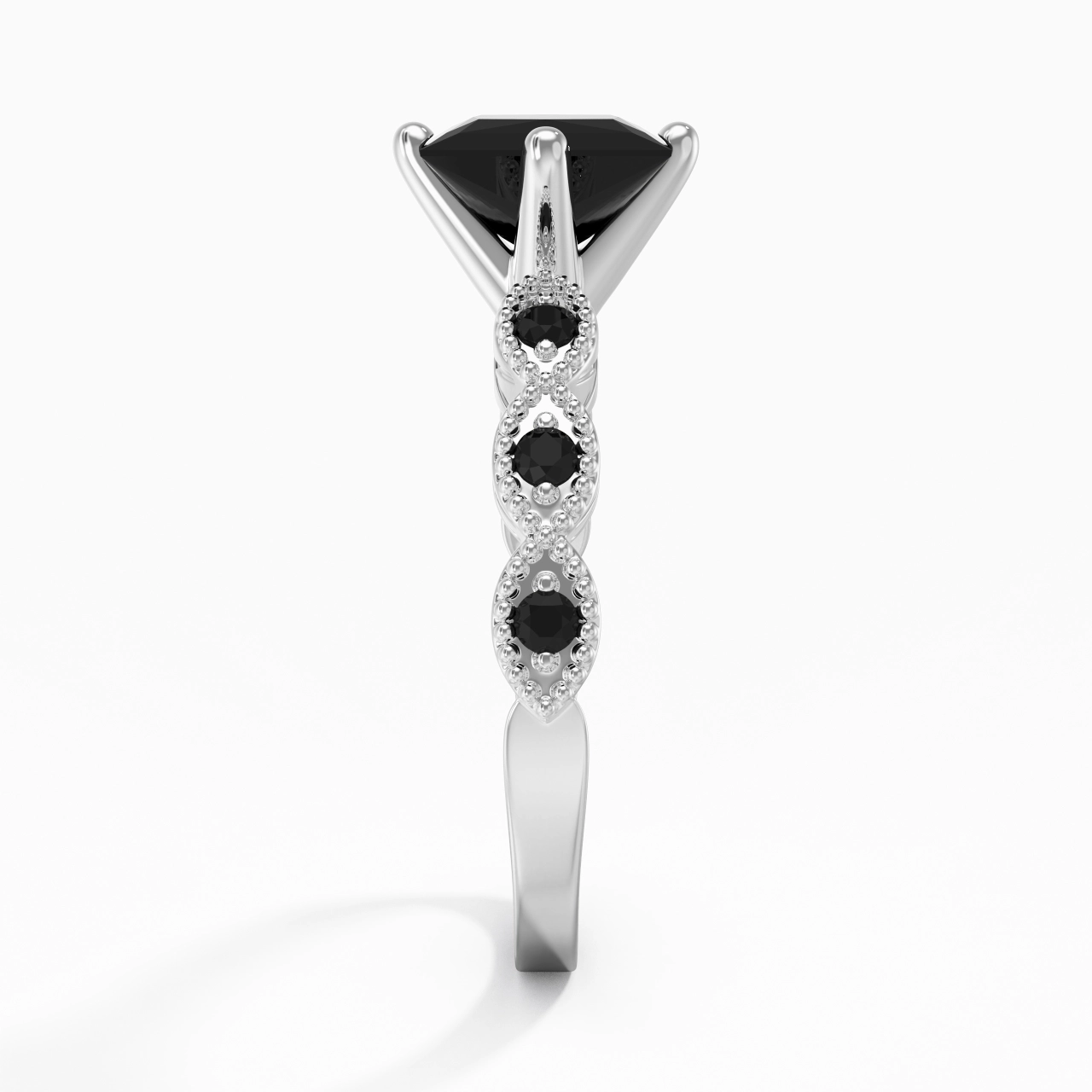 925 Sterling Silver Cubic Zirconia Engagement Ring