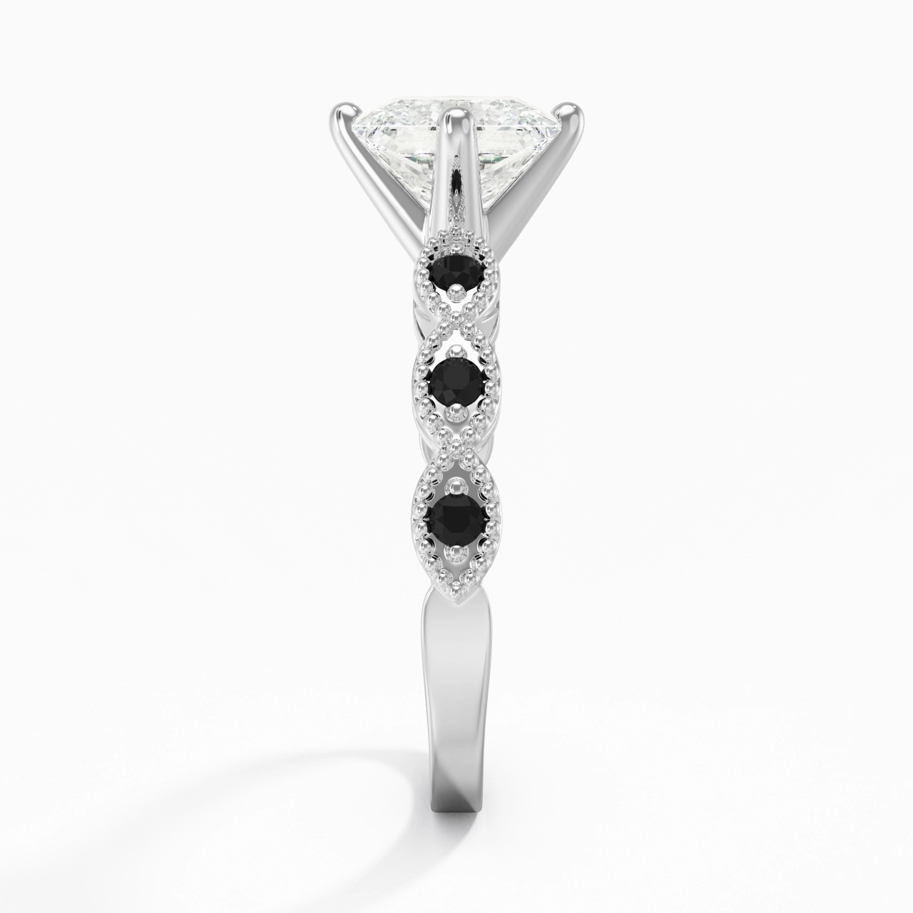 925 Sterling Silver Cubic Zirconia Engagement Ring