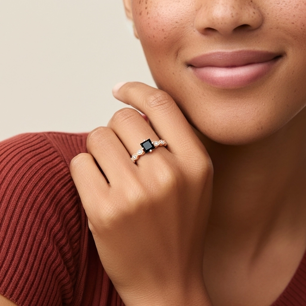 925 Sterling Silver Cubic Zirconia Engagement Ring