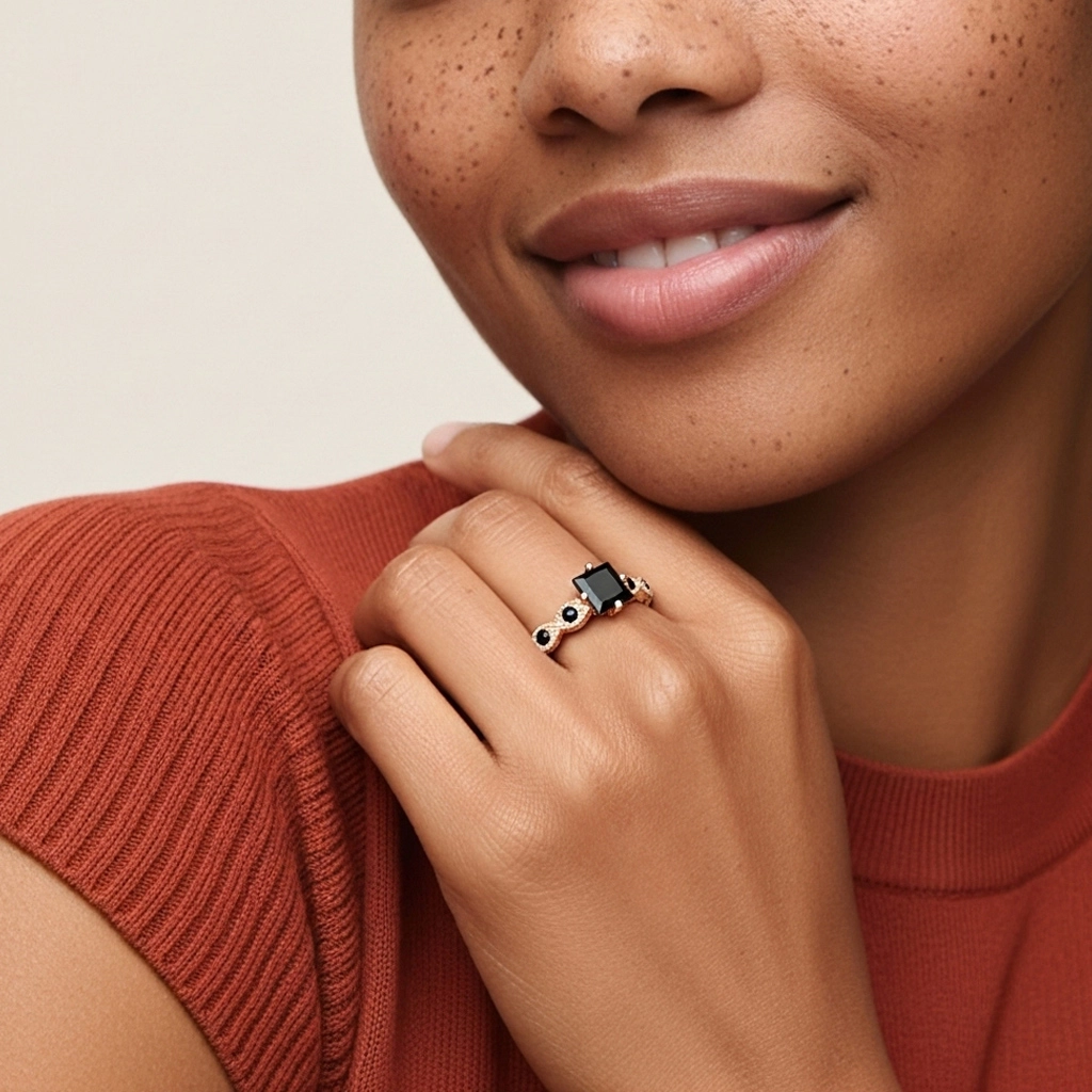 925 Sterling Silver Cubic Zirconia Engagement Ring