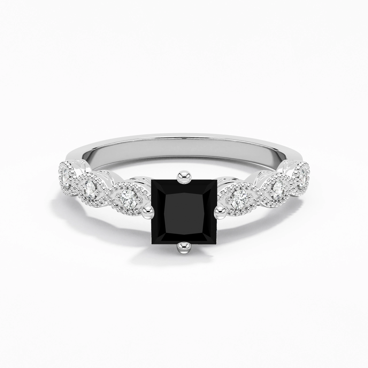 925 Sterling Silver Cubic Zirconia Engagement Ring