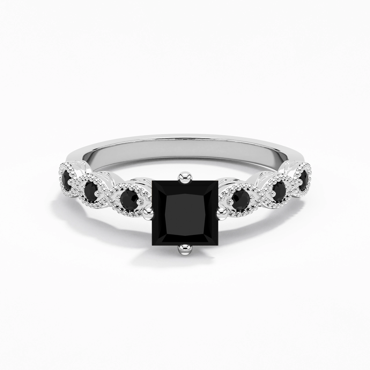 925 Sterling Silver Cubic Zirconia Engagement Ring