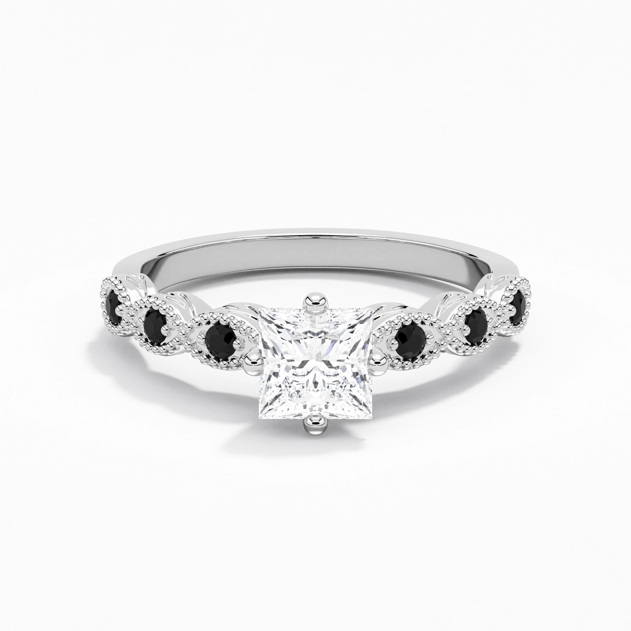 925 Sterling Silver Cubic Zirconia Engagement Ring