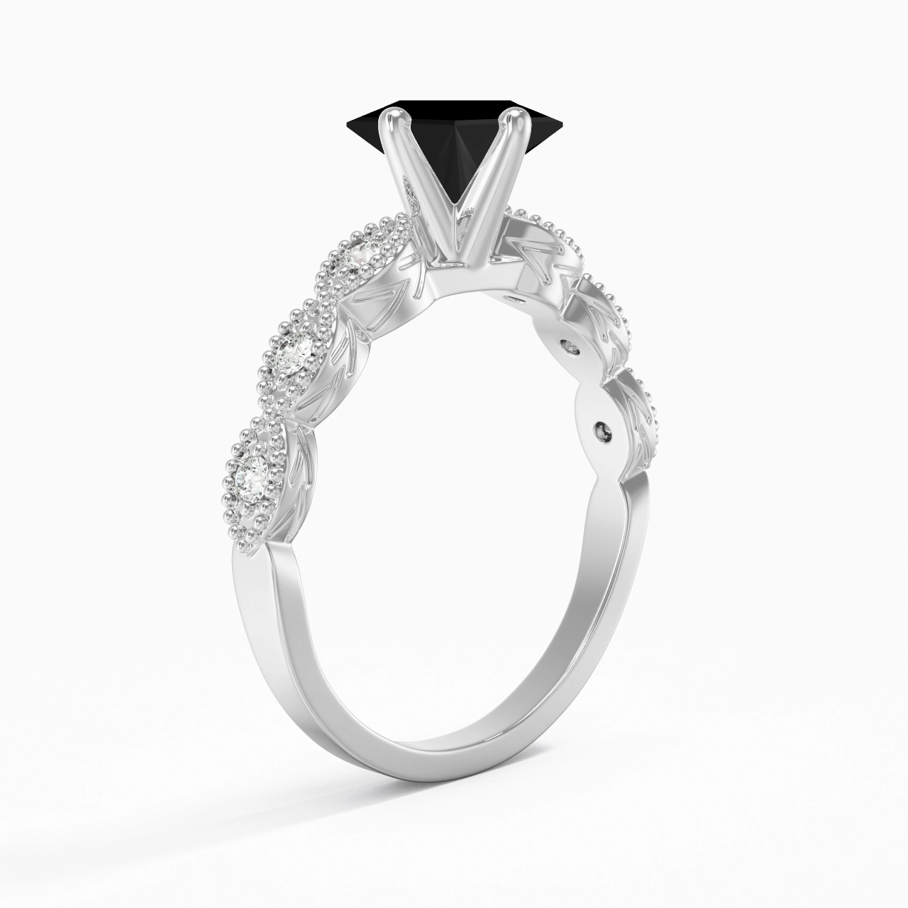 925 Sterling Silver Cubic Zirconia Engagement Ring