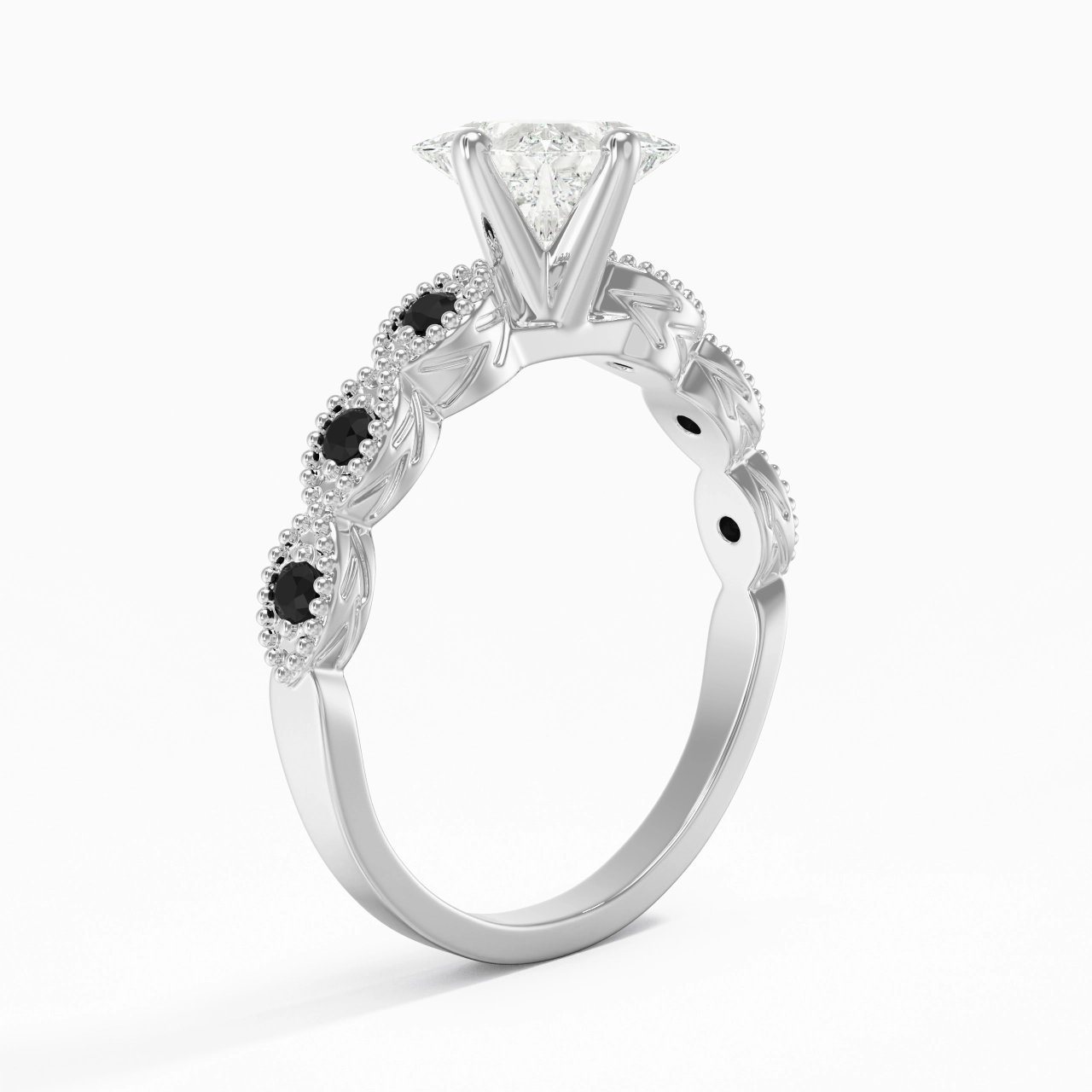 925 Sterling Silver Cubic Zirconia Engagement Ring