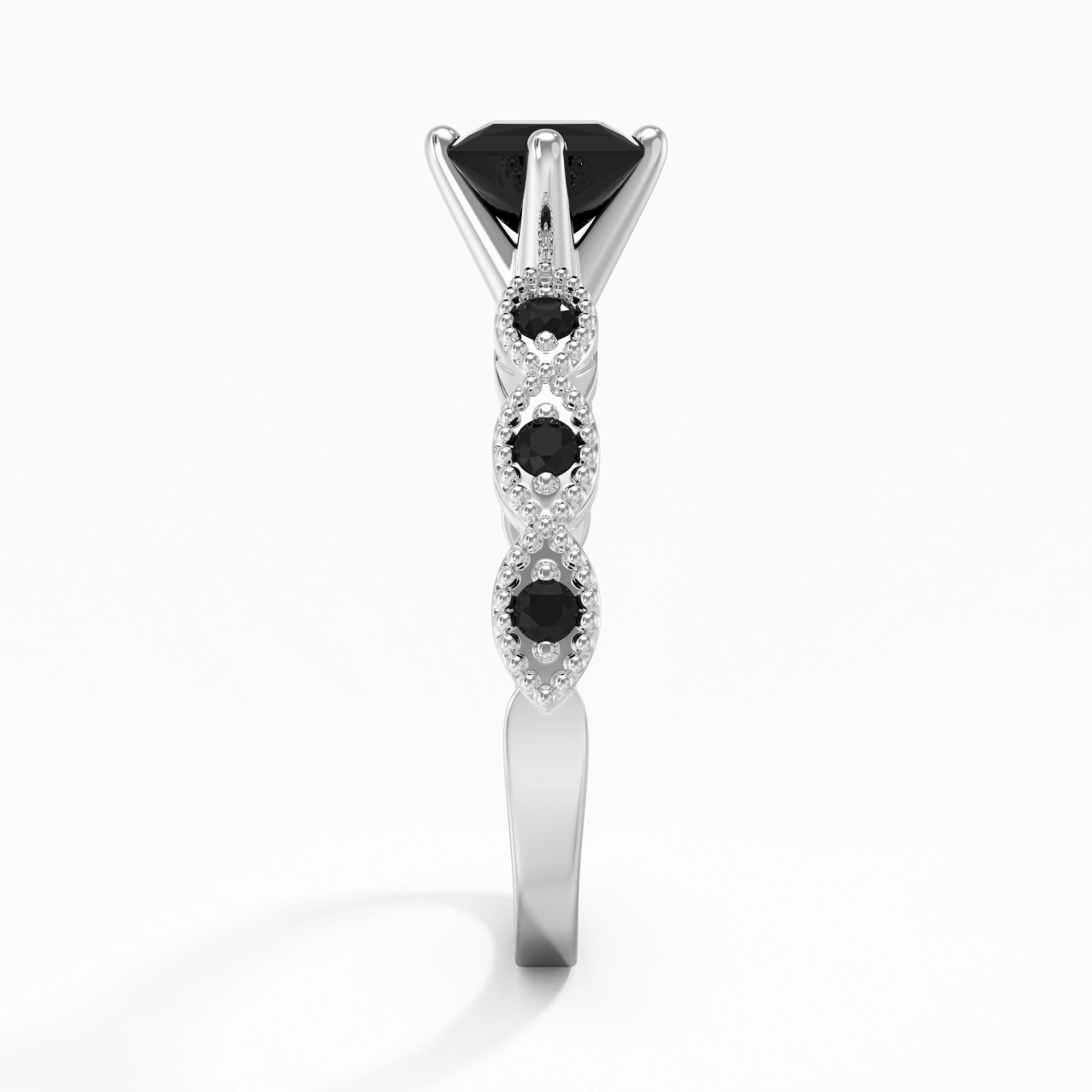 925 Sterling Silver Cubic Zirconia Engagement Ring