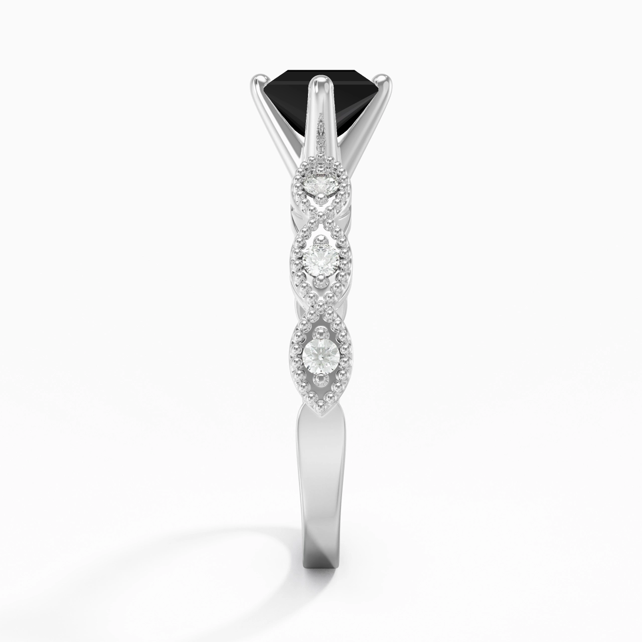 925 Sterling Silver Cubic Zirconia Engagement Ring