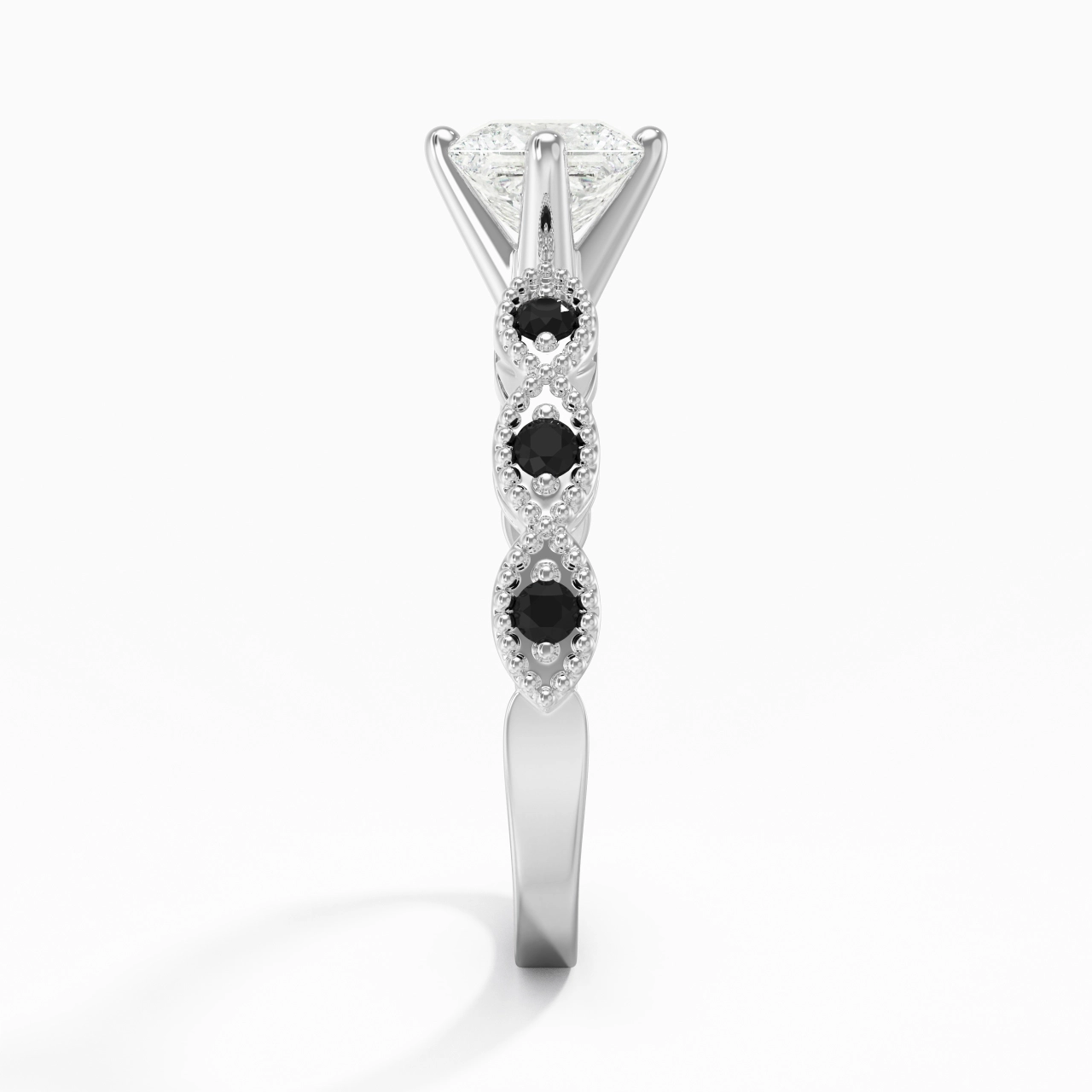 925 Sterling Silver Cubic Zirconia Engagement Ring