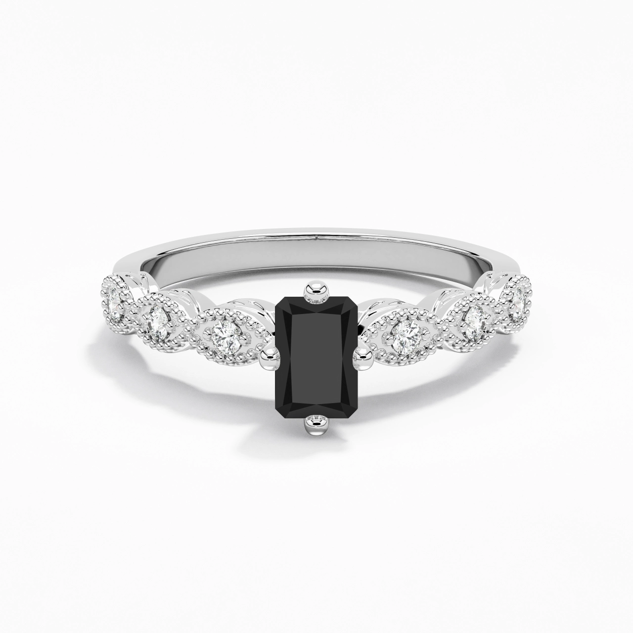 925 Sterling Silver Cubic Zirconia Engagement Ring