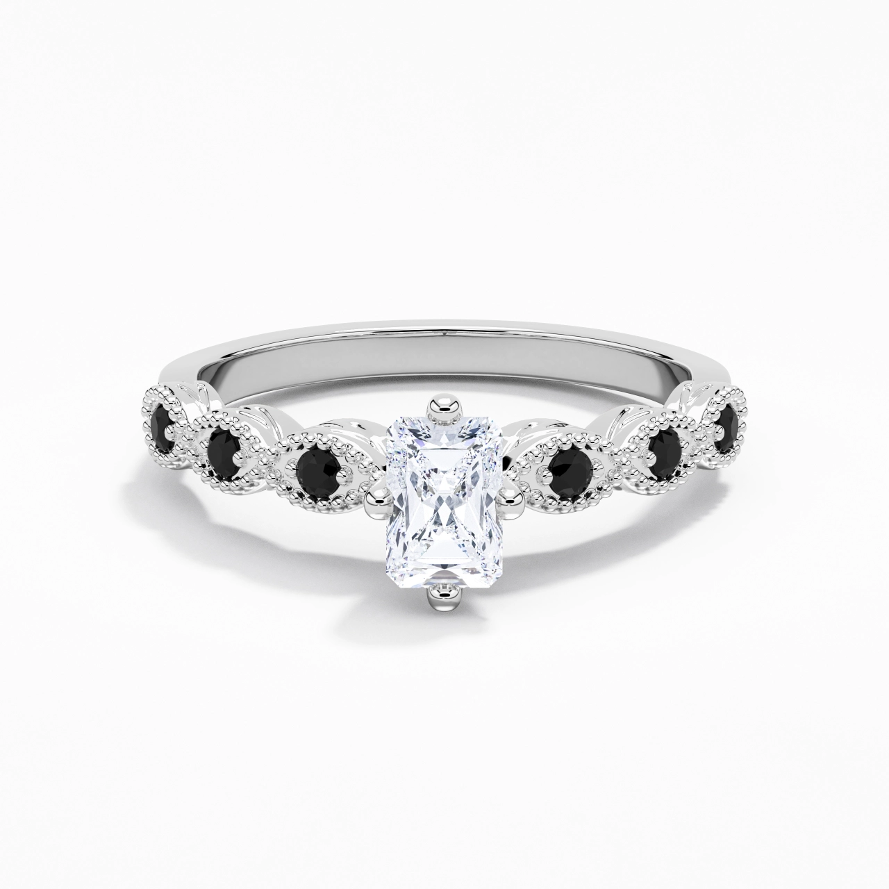 925 Sterling Silver Cubic Zirconia Engagement Ring