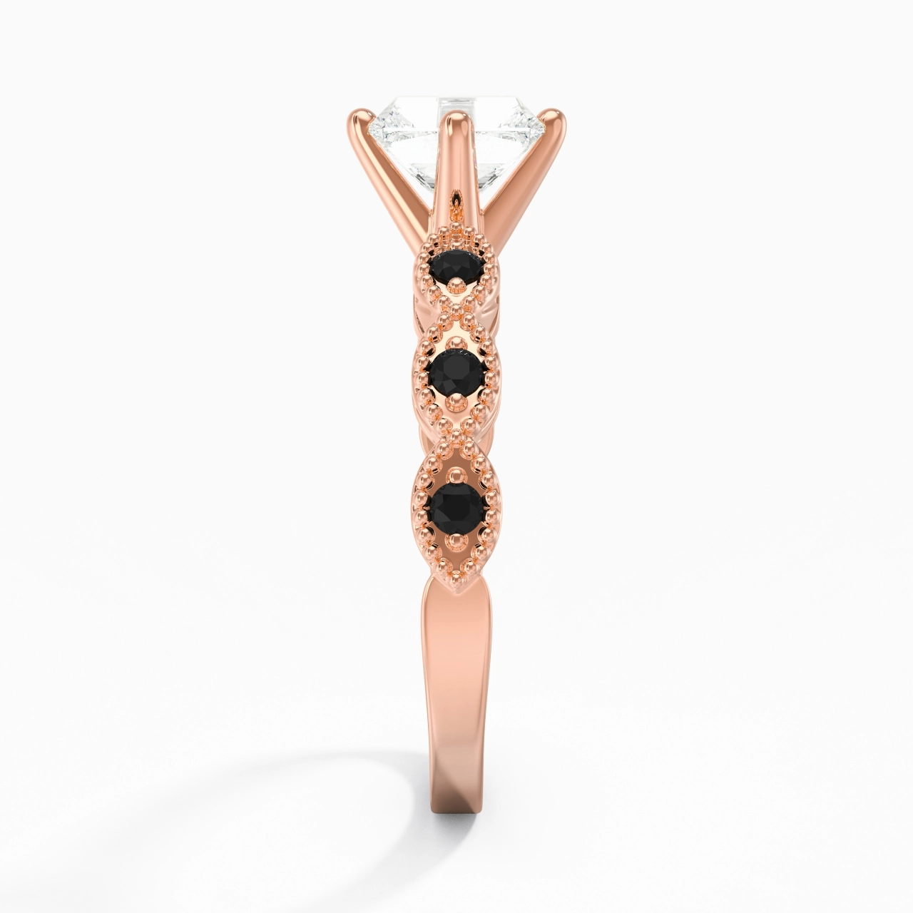 925 Sterling Silver Cubic Zirconia Engagement Ring