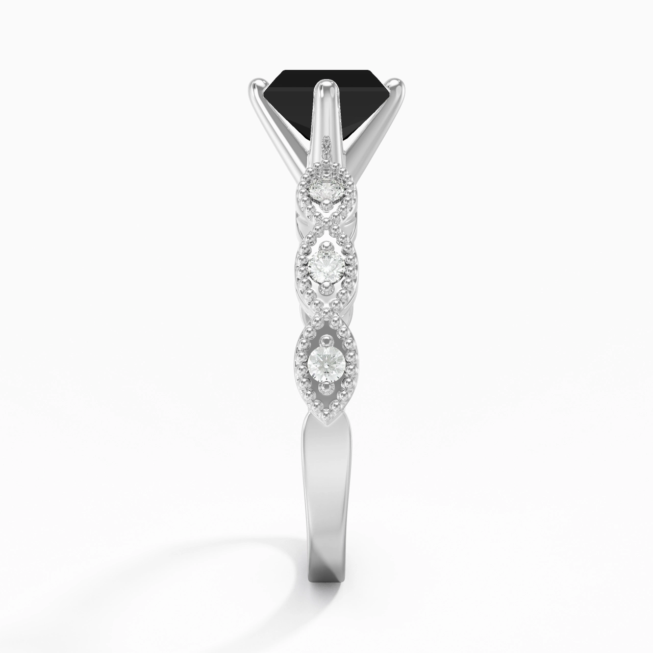 925 Sterling Silver Cubic Zirconia Engagement Ring