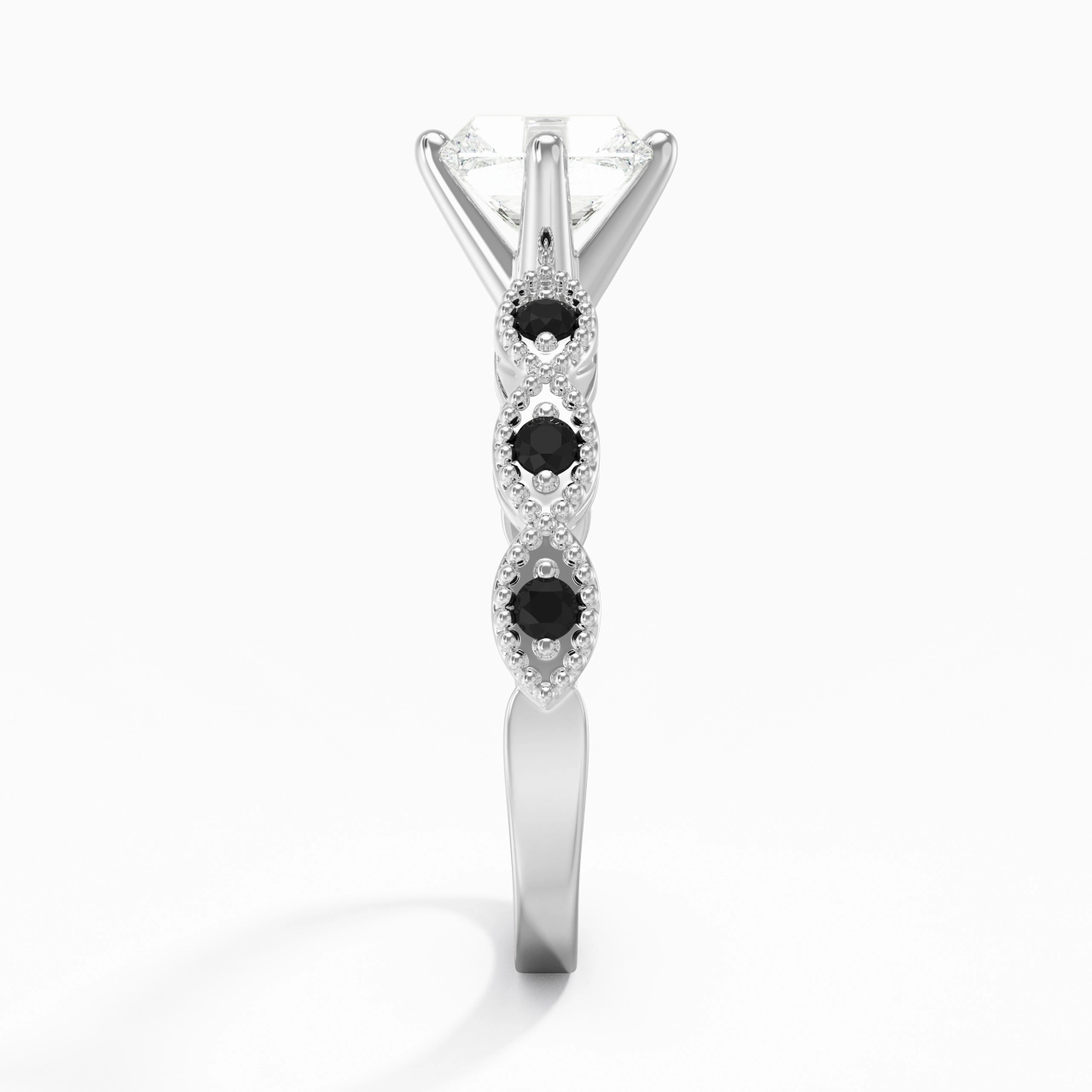 925 Sterling Silver Cubic Zirconia Engagement Ring