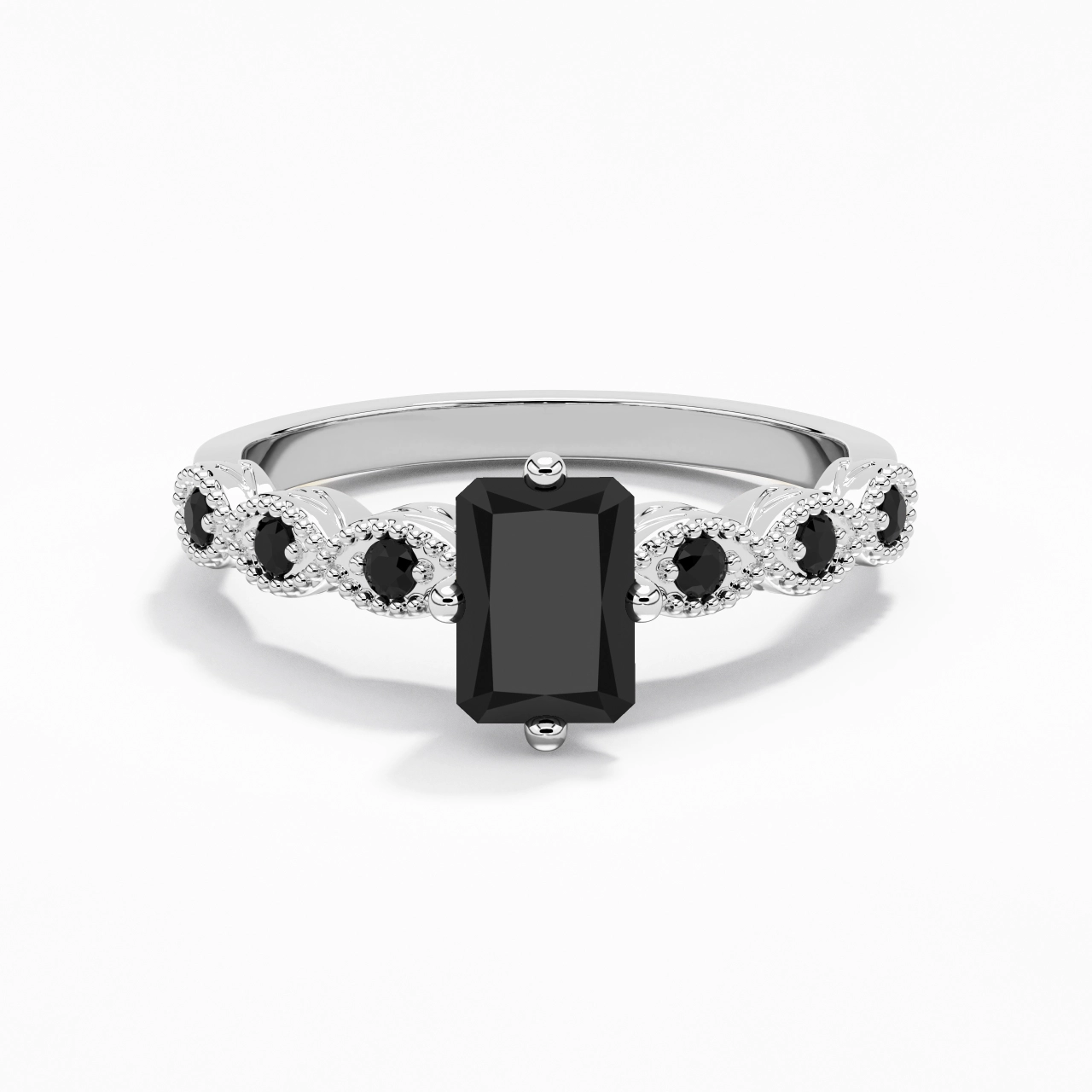 925 Sterling Silver Cubic Zirconia Engagement Ring