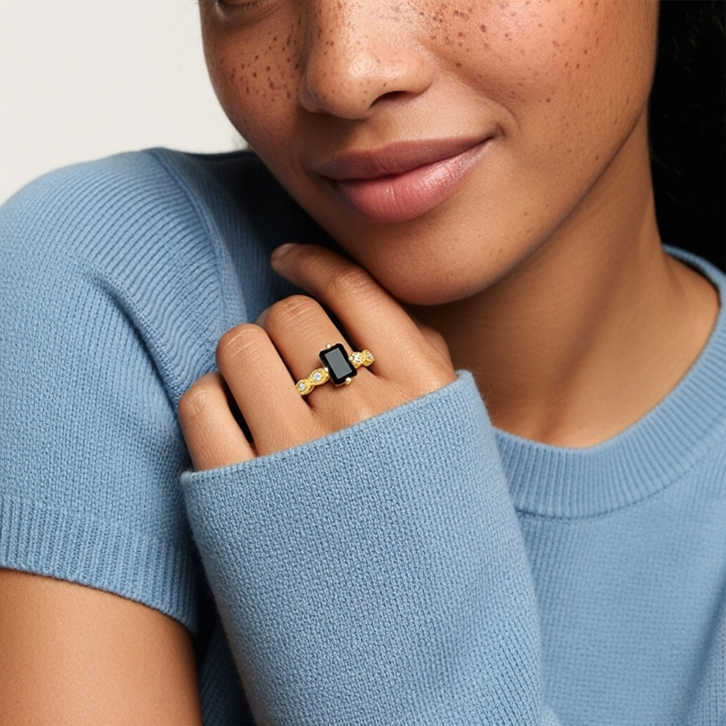 925 Sterling Silver Cubic Zirconia Engagement Ring