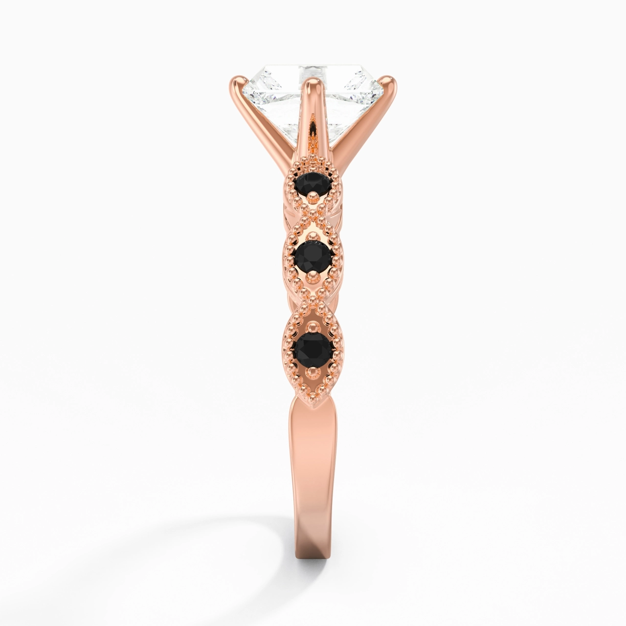 925 Sterling Silver Cubic Zirconia Engagement Ring