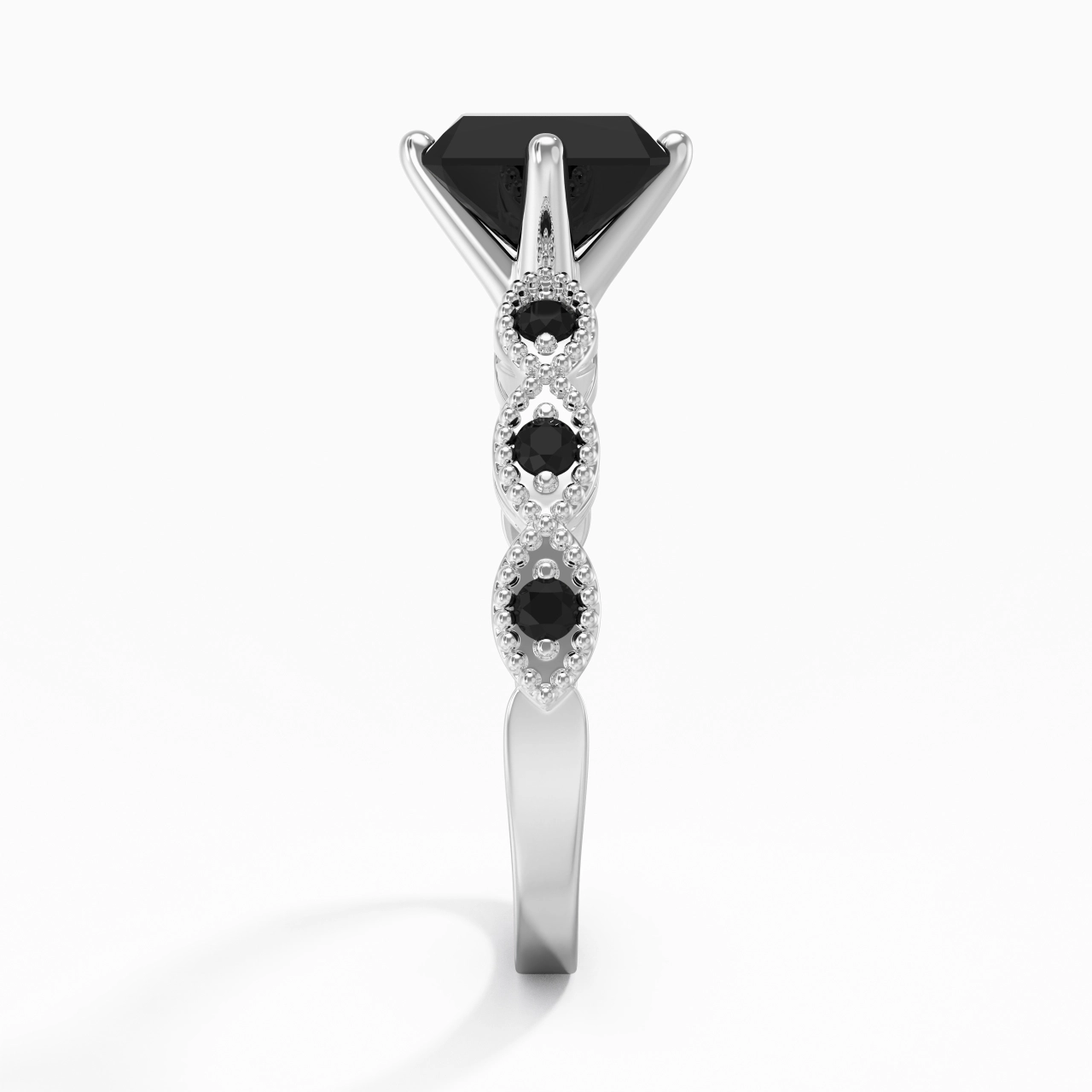 925 Sterling Silver Cubic Zirconia Engagement Ring