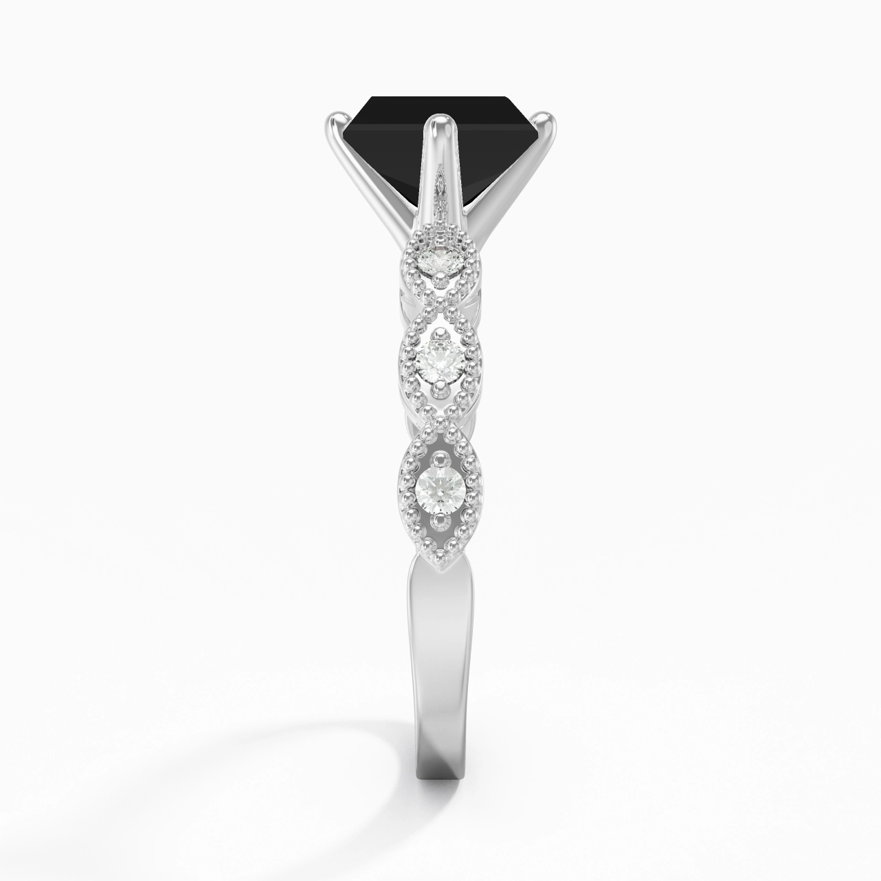 925 Sterling Silver Cubic Zirconia Engagement Ring