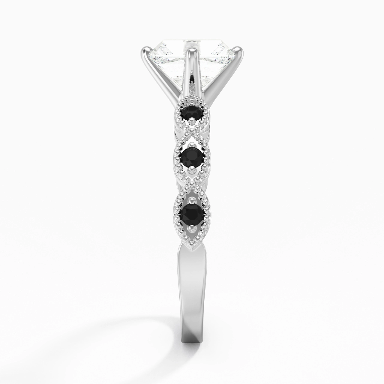 925 Sterling Silver Cubic Zirconia Engagement Ring