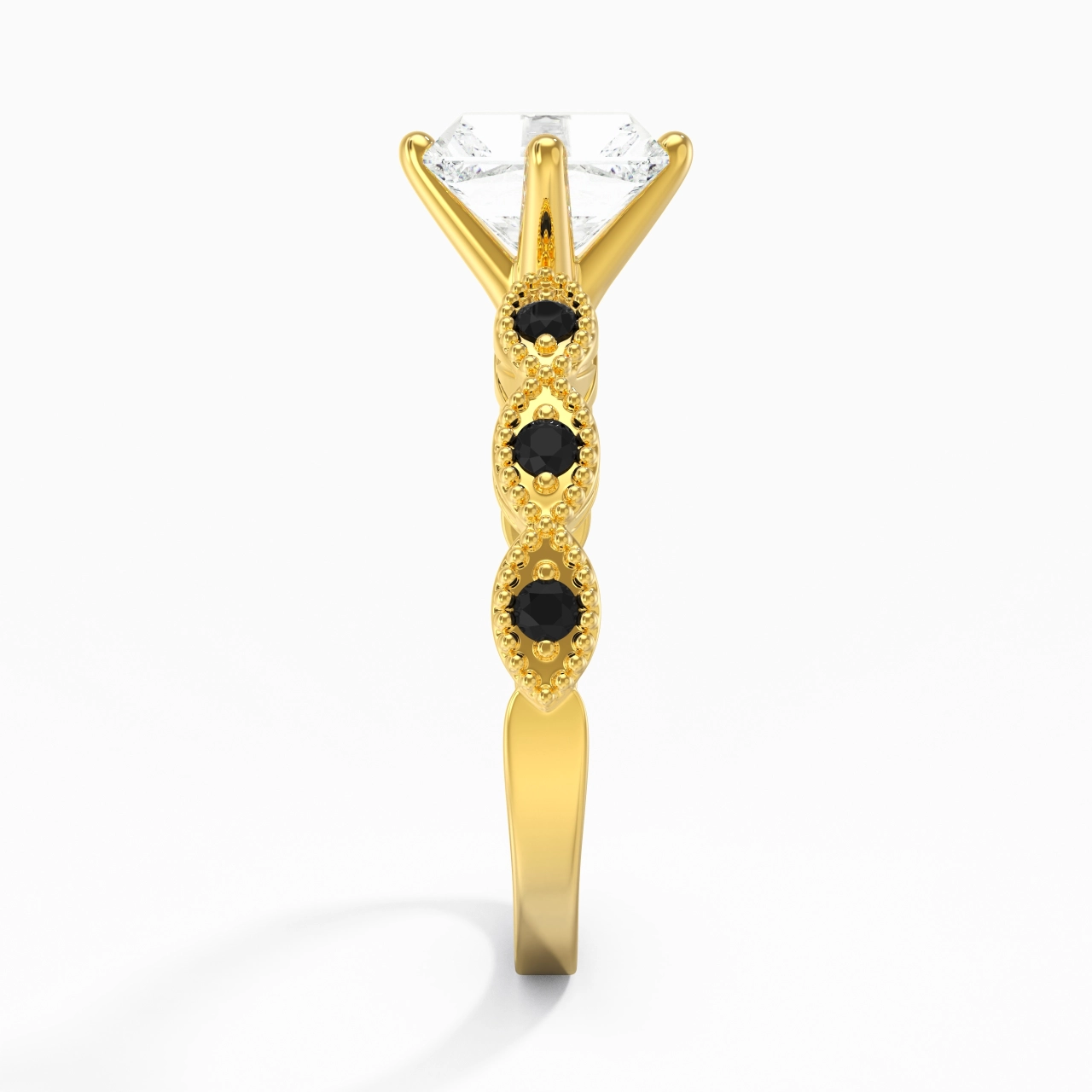 925 Sterling Silver Cubic Zirconia Engagement Ring