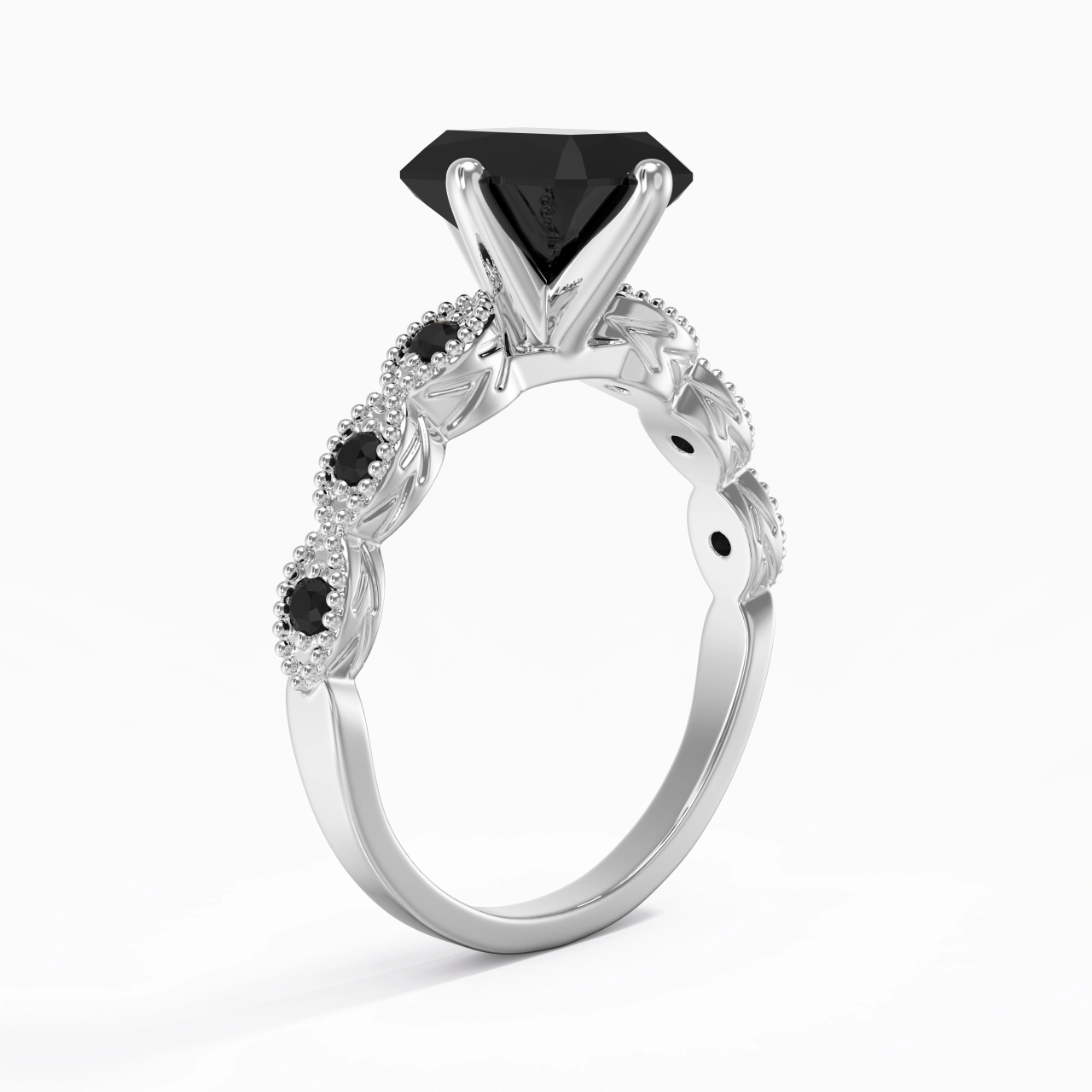 925 Sterling Silver Cubic Zirconia Engagement Ring