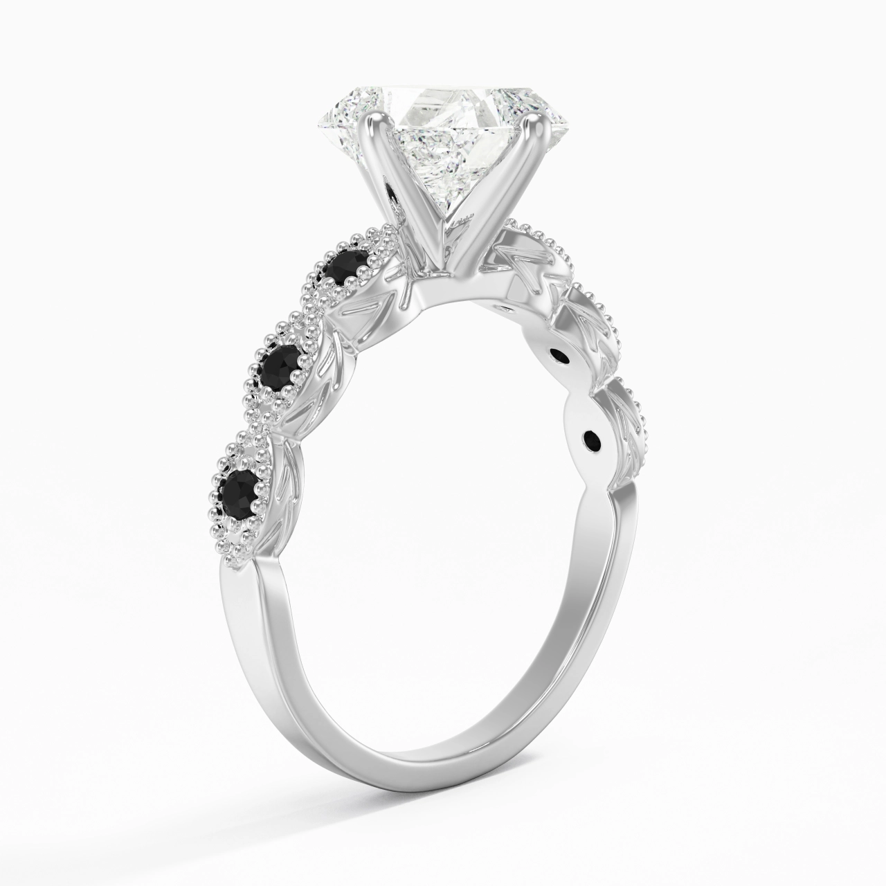 925 Sterling Silver Cubic Zirconia Engagement Ring