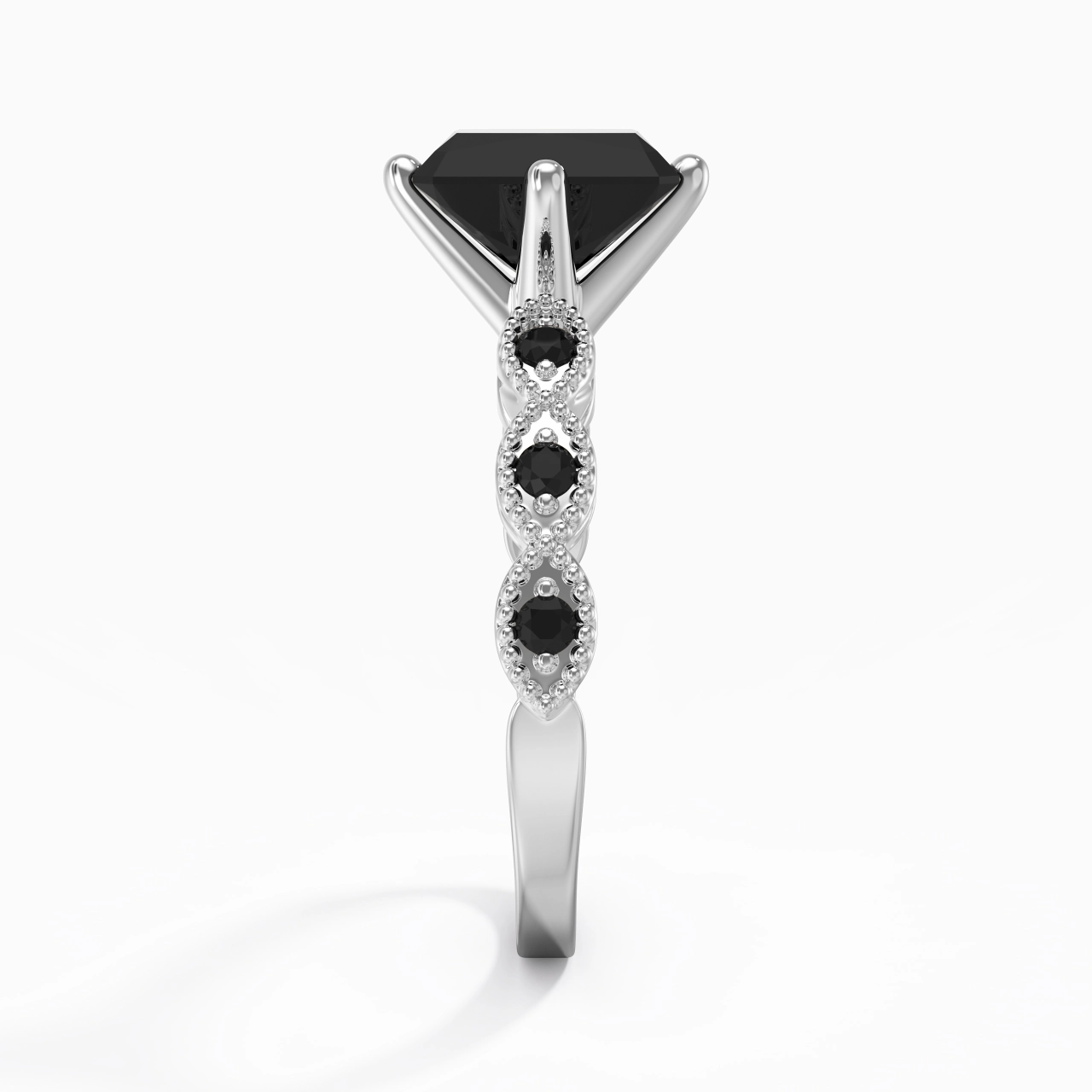 925 Sterling Silver Cubic Zirconia Engagement Ring