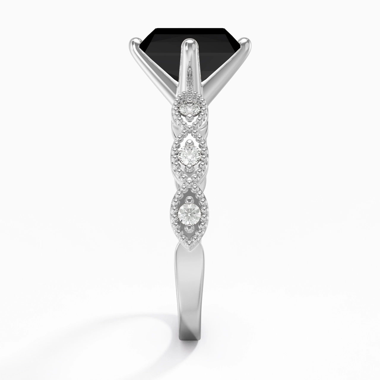 925 Sterling Silver Cubic Zirconia Engagement Ring