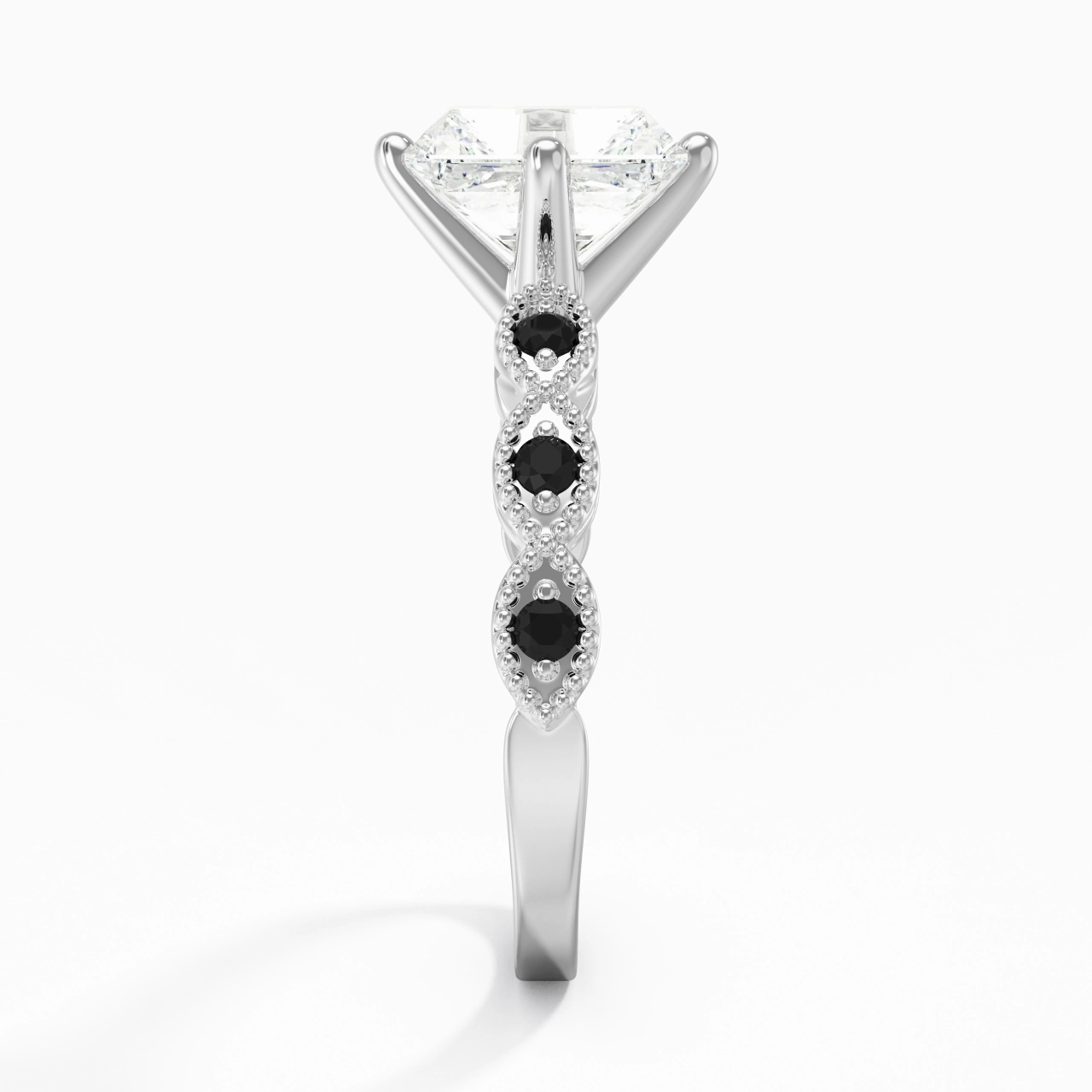 925 Sterling Silver Cubic Zirconia Engagement Ring