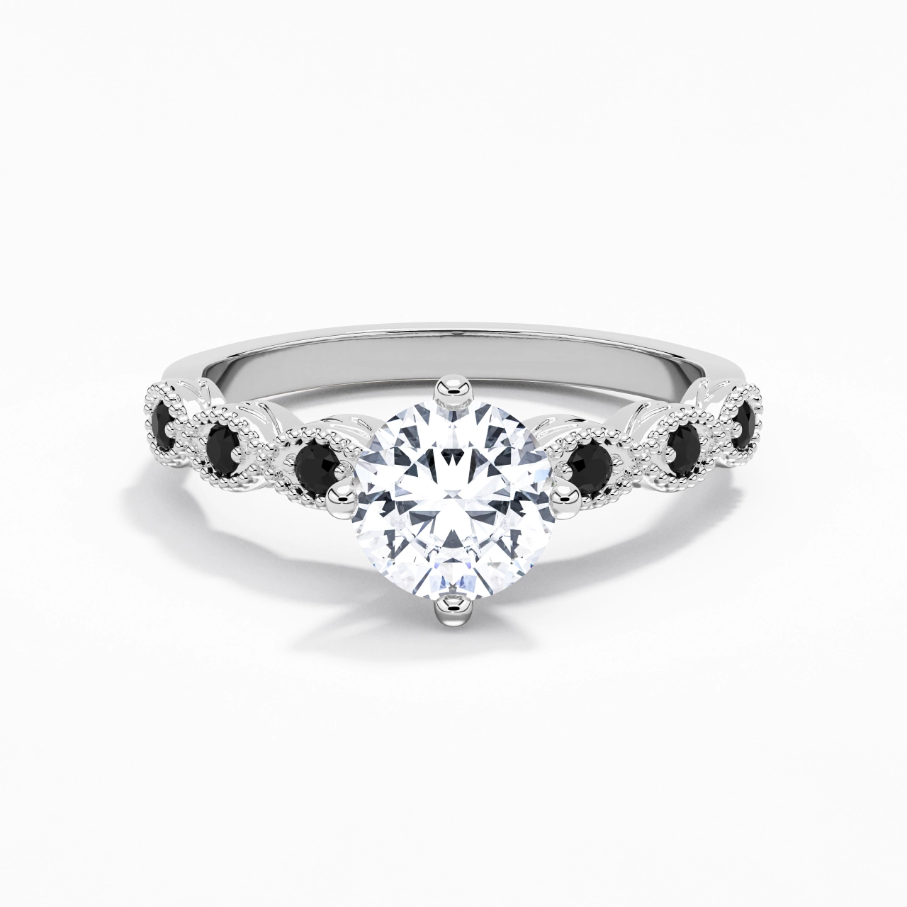 925 Sterling Silver Cubic Zirconia Engagement Ring