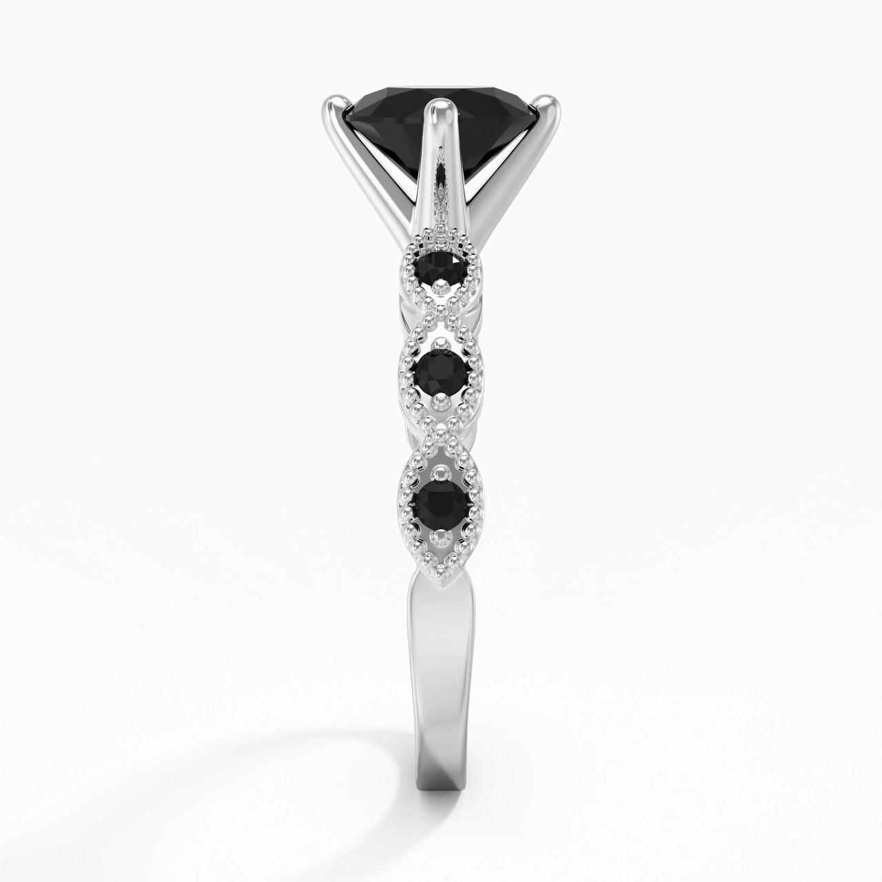 925 Sterling Silver Cubic Zirconia Engagement Ring