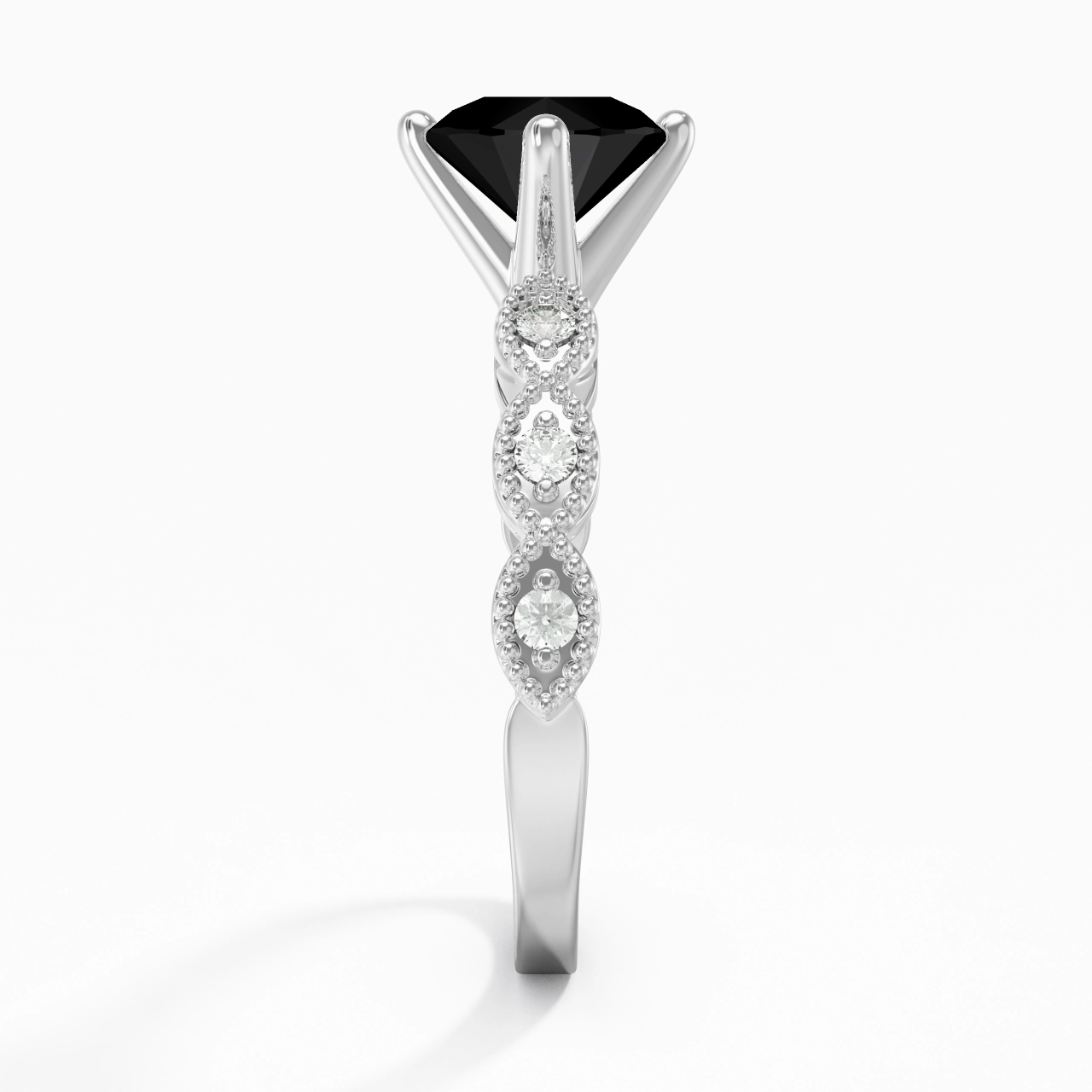 925 Sterling Silver Cubic Zirconia Engagement Ring