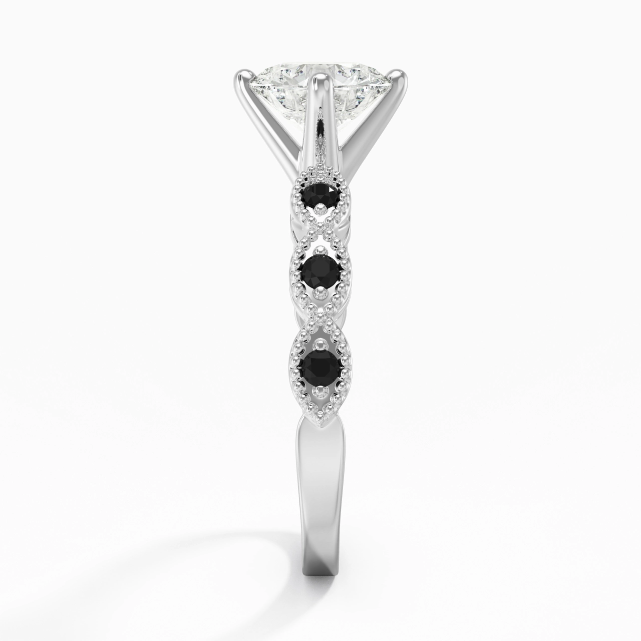 925 Sterling Silver Cubic Zirconia Engagement Ring