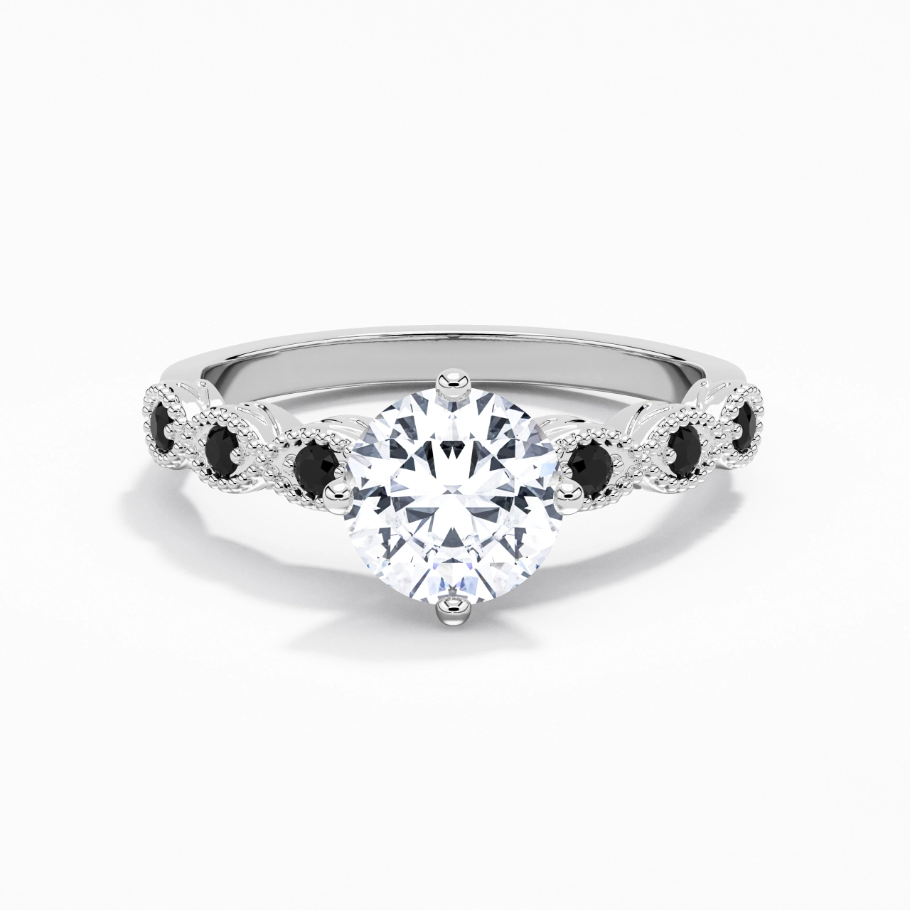 925 Sterling Silver Cubic Zirconia Engagement Ring