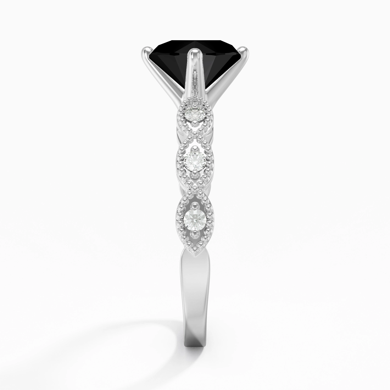 925 Sterling Silver Cubic Zirconia Engagement Ring