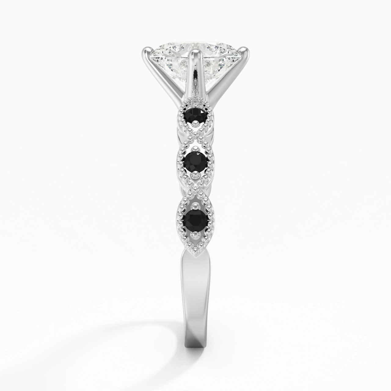 925 Sterling Silver Cubic Zirconia Engagement Ring