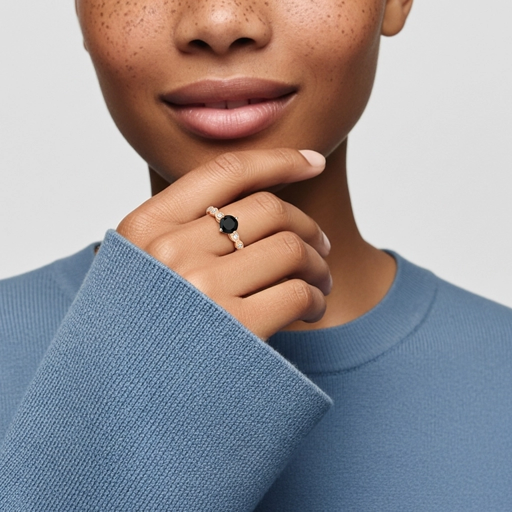 925 Sterling Silver Cubic Zirconia Engagement Ring