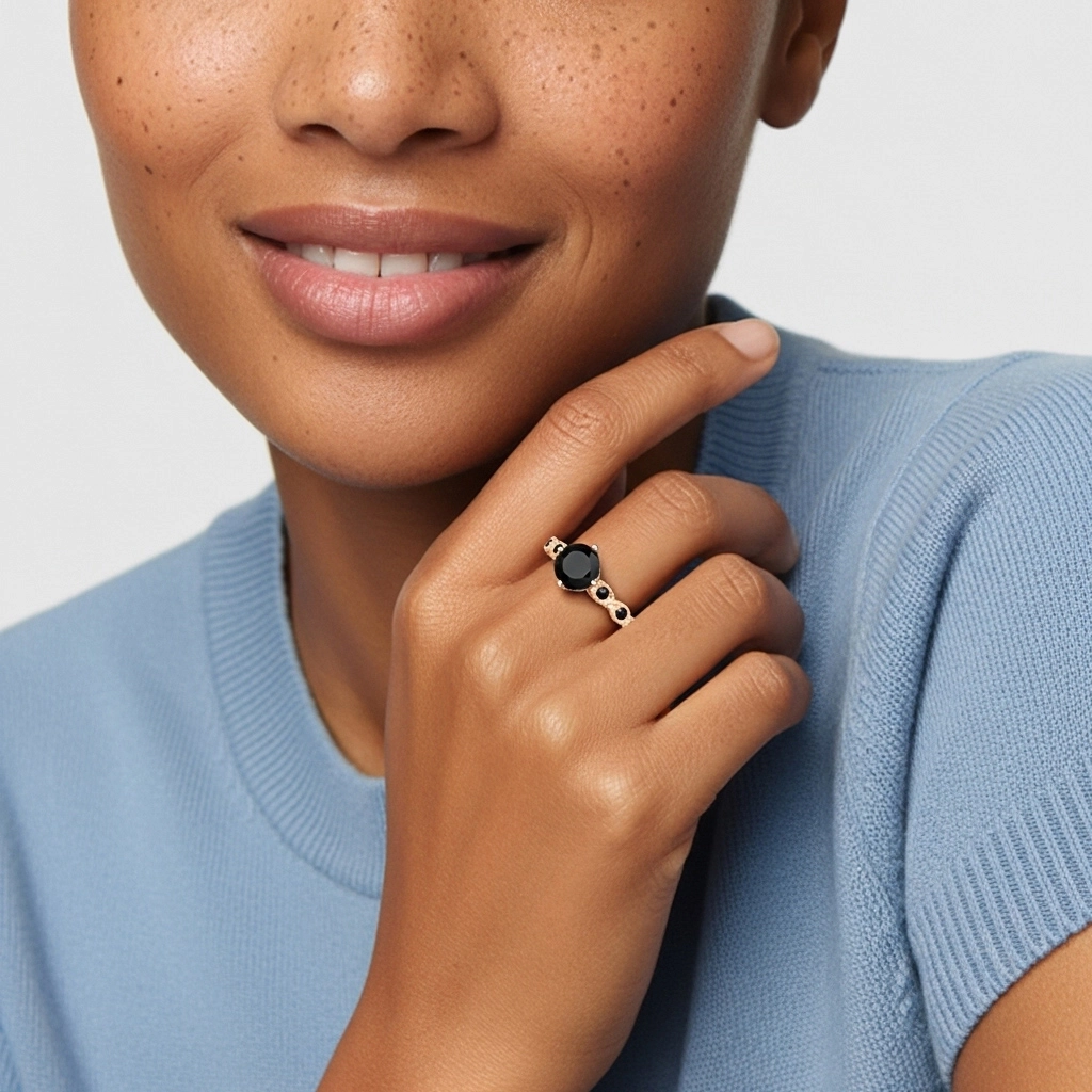 925 Sterling Silver Cubic Zirconia Engagement Ring