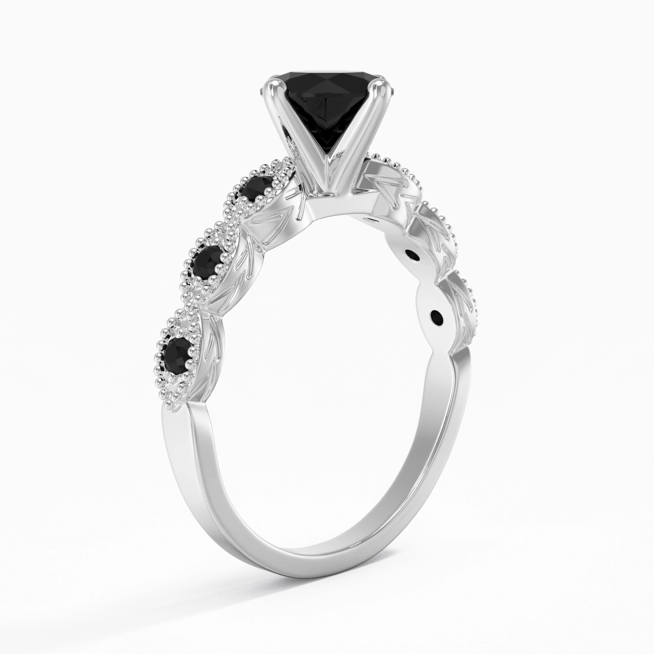 925 Sterling Silver Cubic Zirconia Engagement Ring