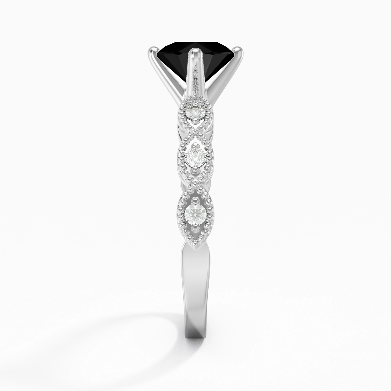 925 Sterling Silver Cubic Zirconia Engagement Ring