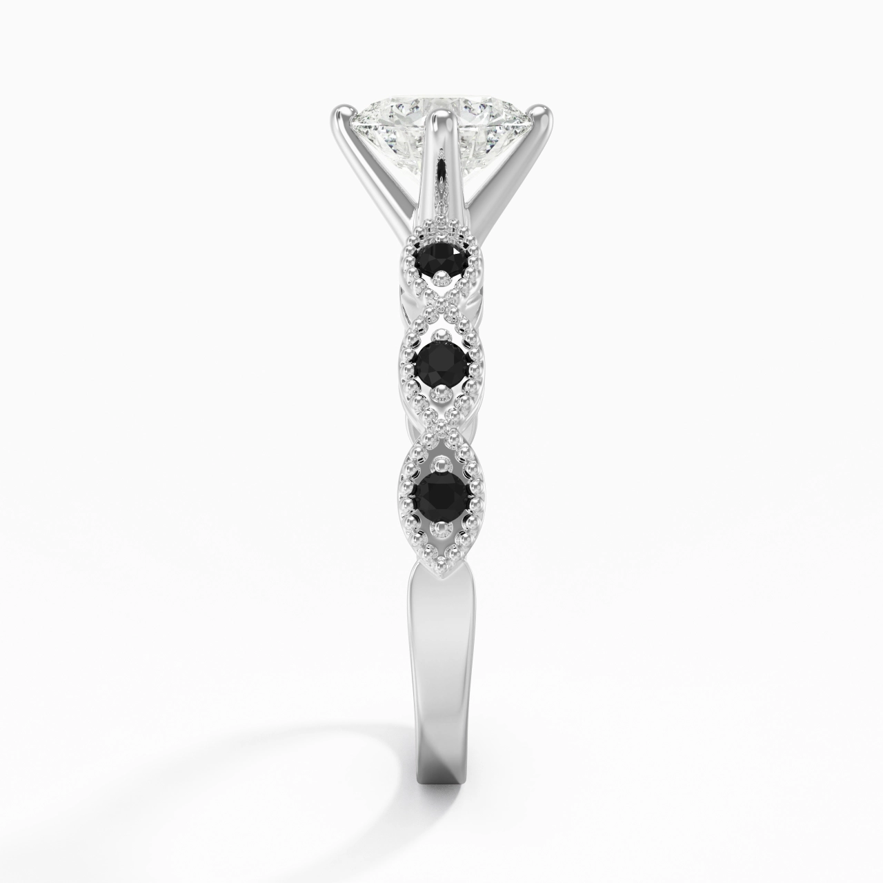 925 Sterling Silver Cubic Zirconia Engagement Ring