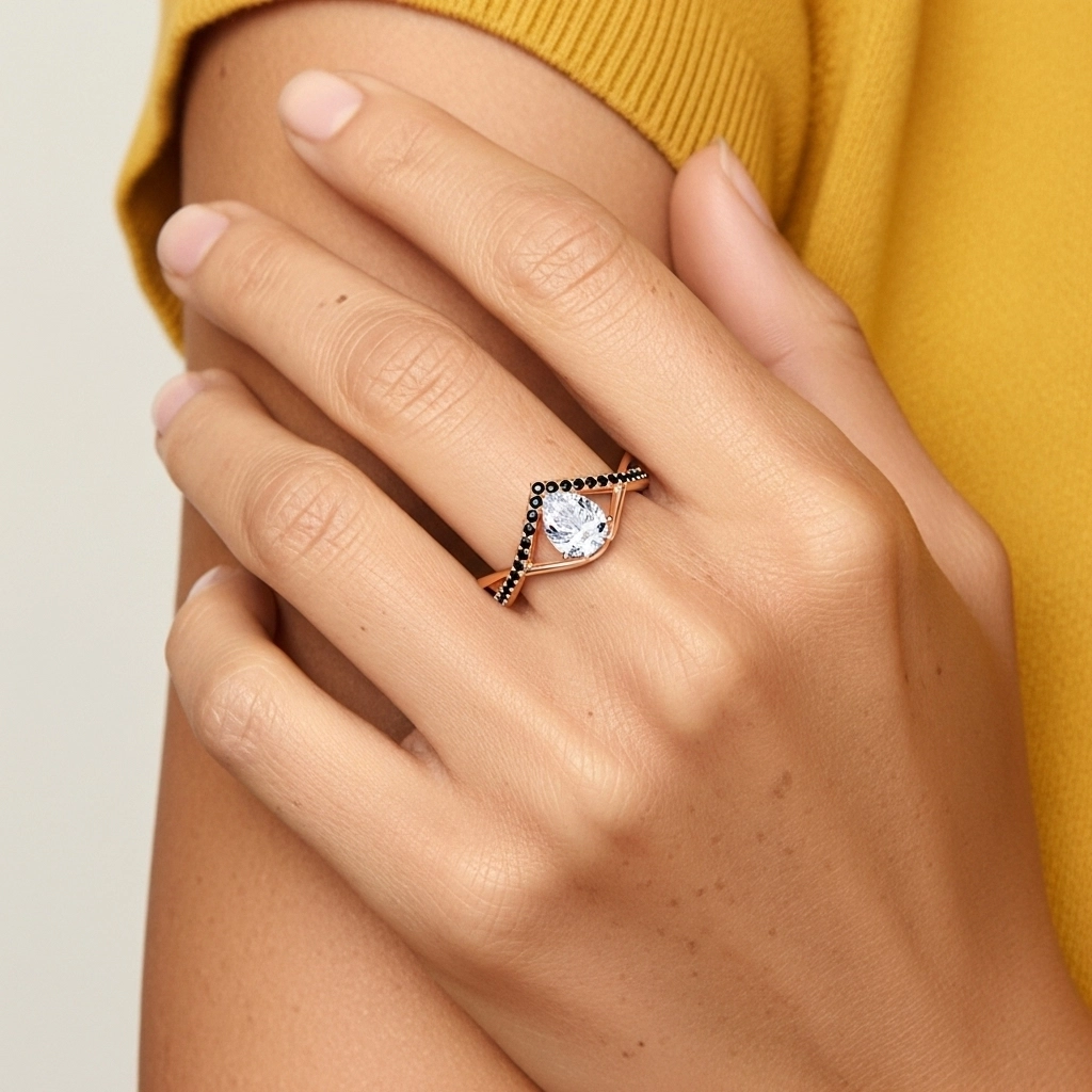 Prong Engagement Ring 1.20ct Cubic Zirconia