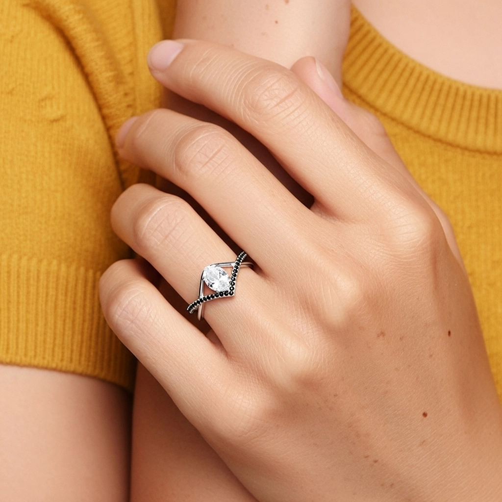 Prong Engagement Ring 1.20ct Cubic Zirconia