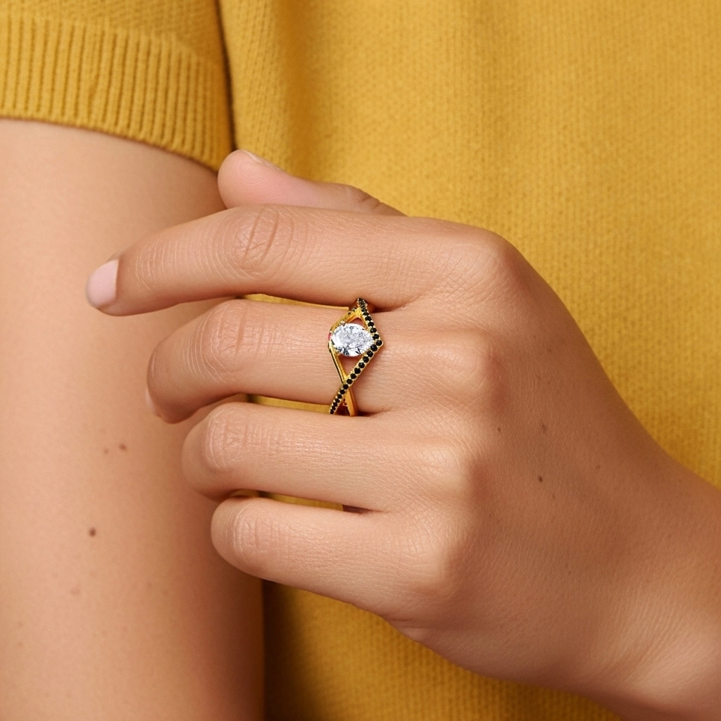 Prong Engagement Ring 1.20ct Cubic Zirconia