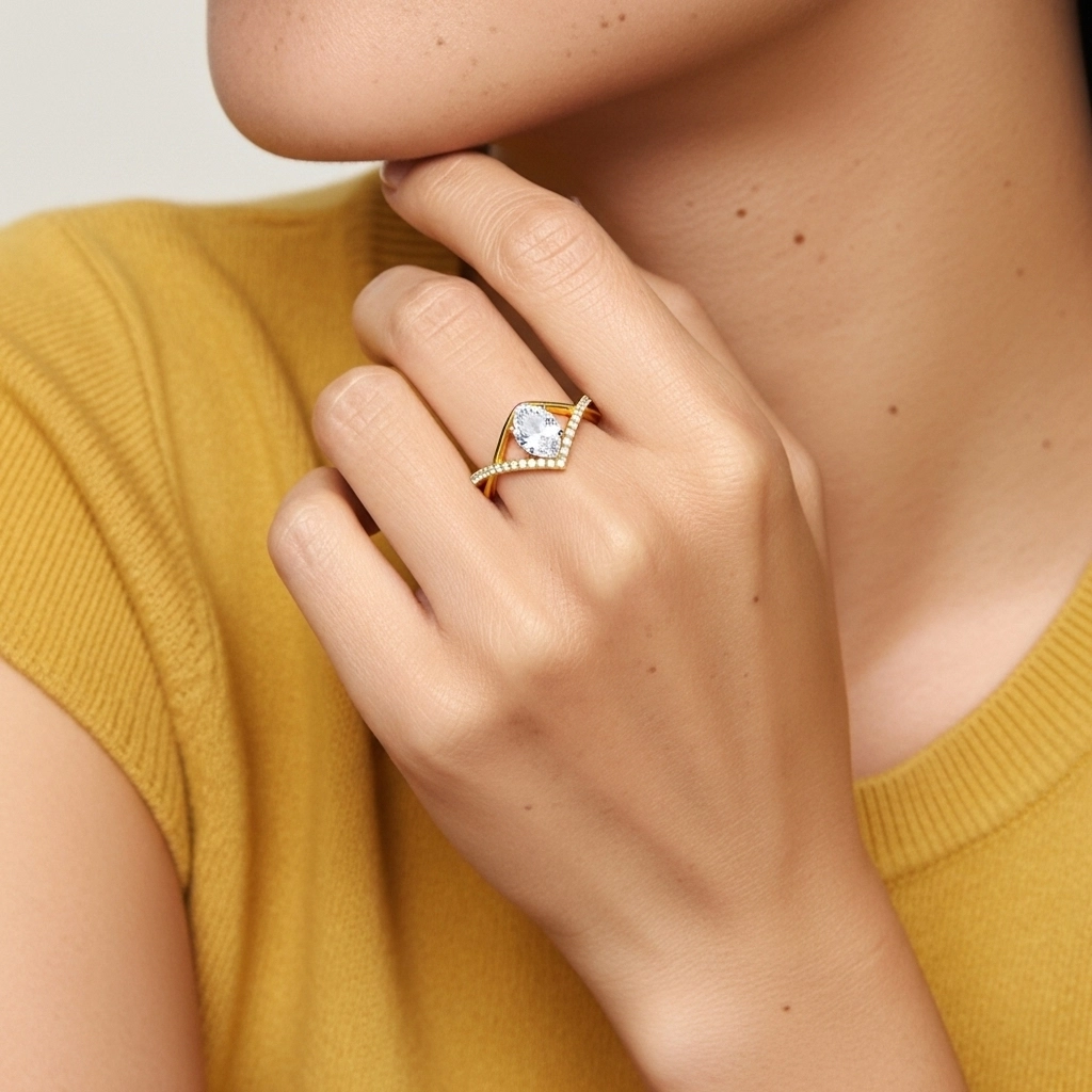 Engagement Ring 1.20ct Moissanite