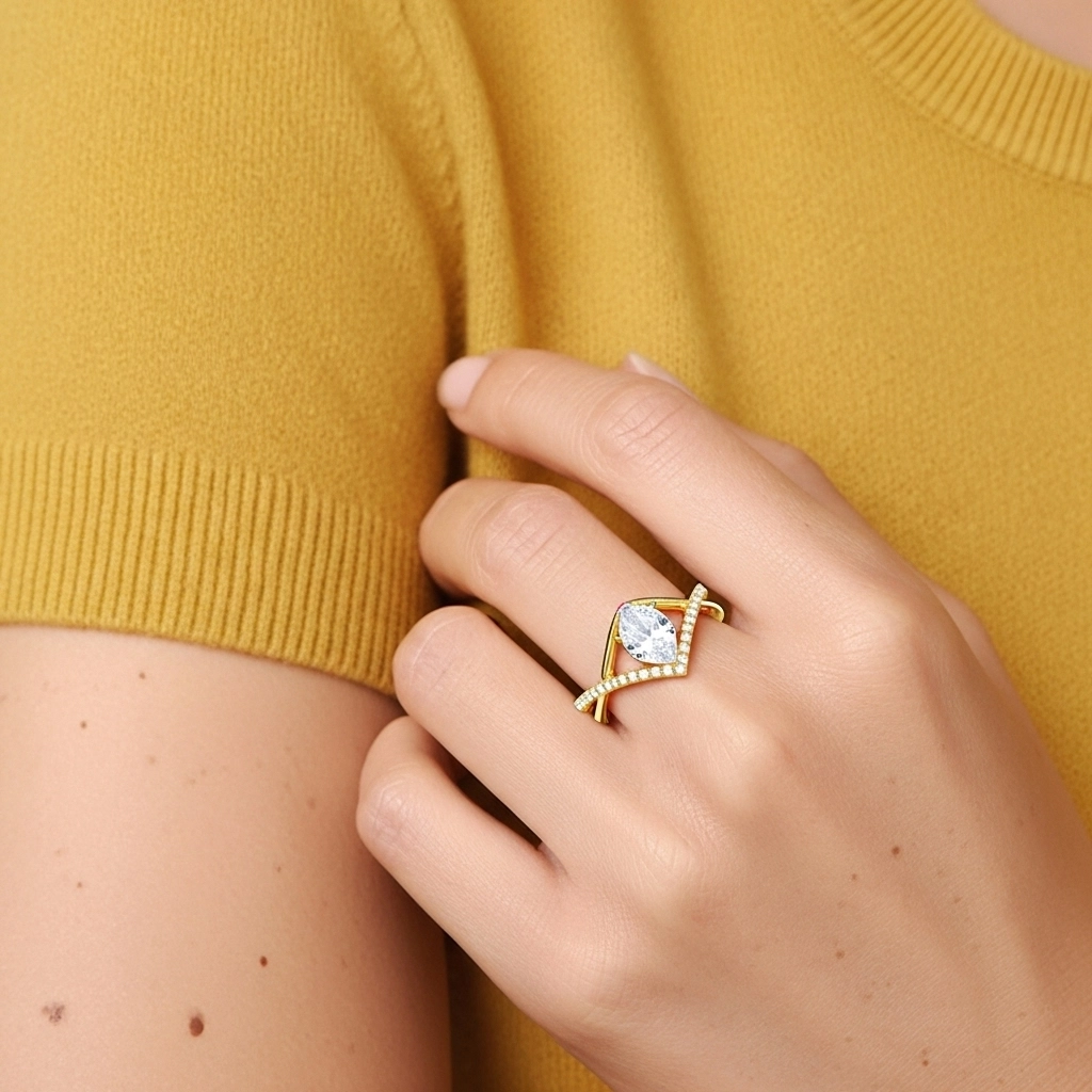 Engagement Ring 1.20ct Moissanite