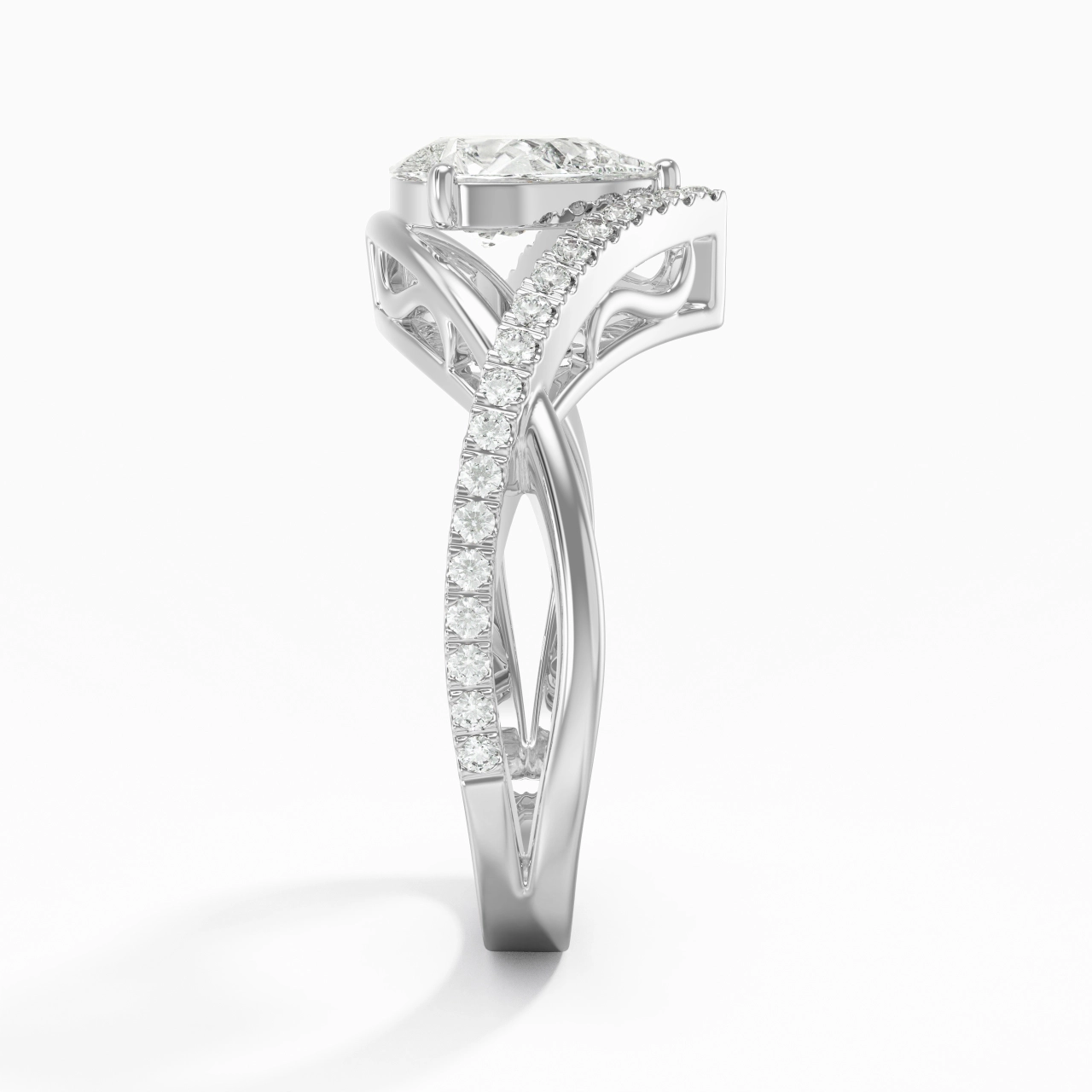 Prong Engagement Ring 1.20ct Cubic Zirconia