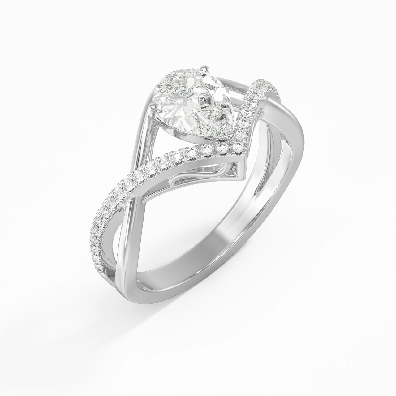 Prong Engagement Ring 1.20ct Cubic Zirconia