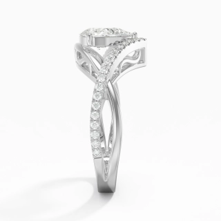 Bague de fiançailles 1.20ct Moissanite